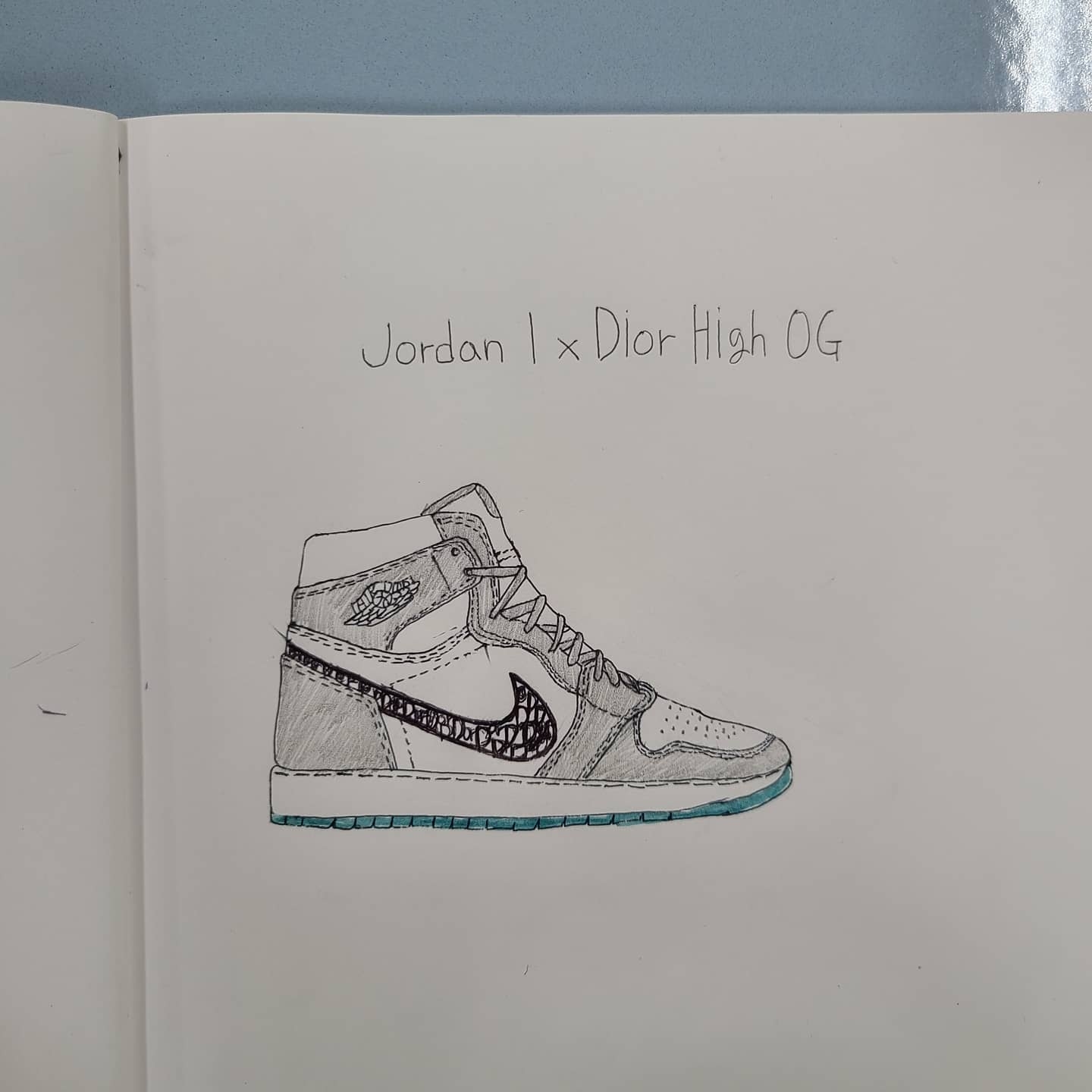 Jordan 1 x Dior High OG 착용 스타일