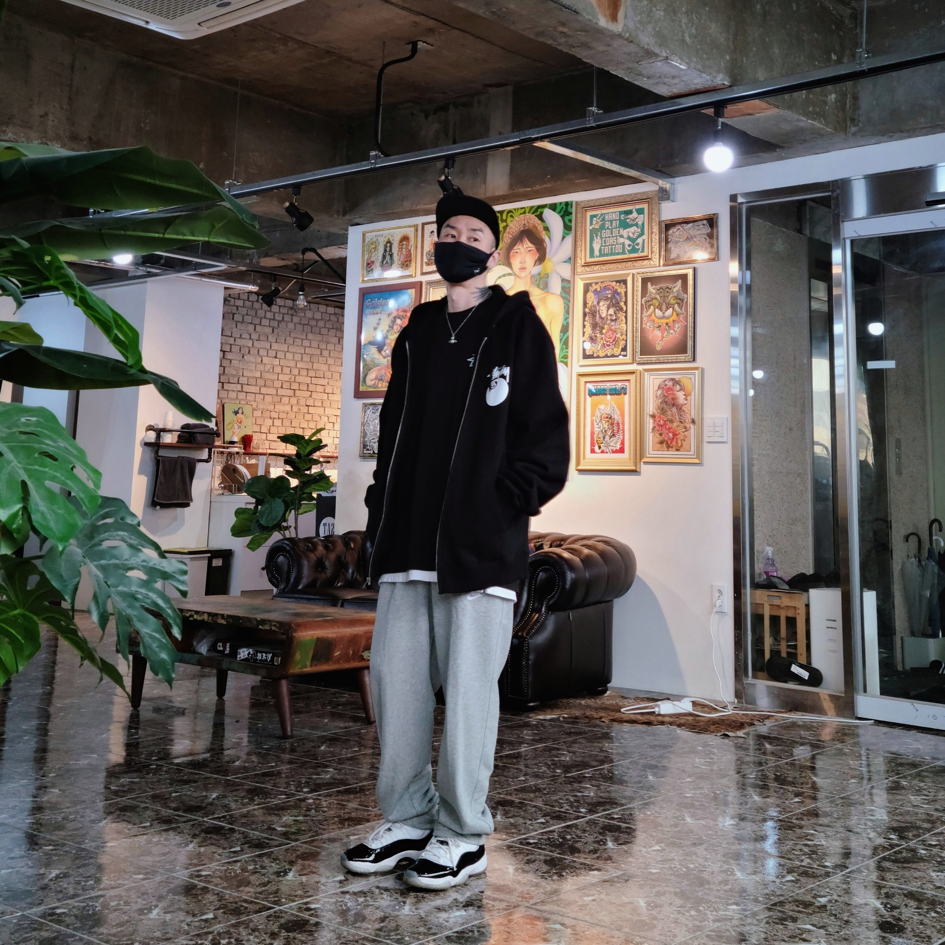 Jordan 11 Retro Concord 2018 착용 스타일