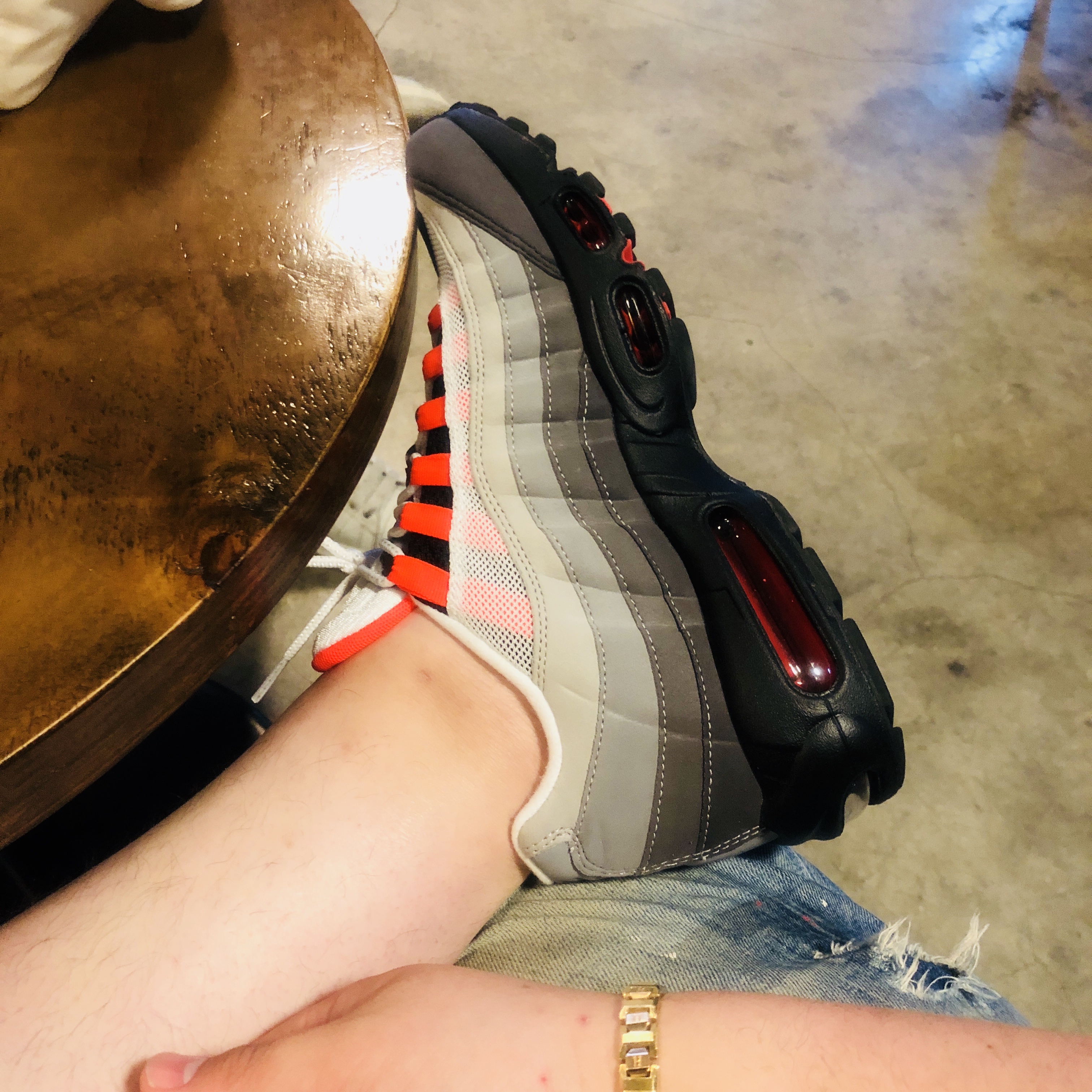 Nike Air Max 95 OG Solar Red 2018 착용 스타일