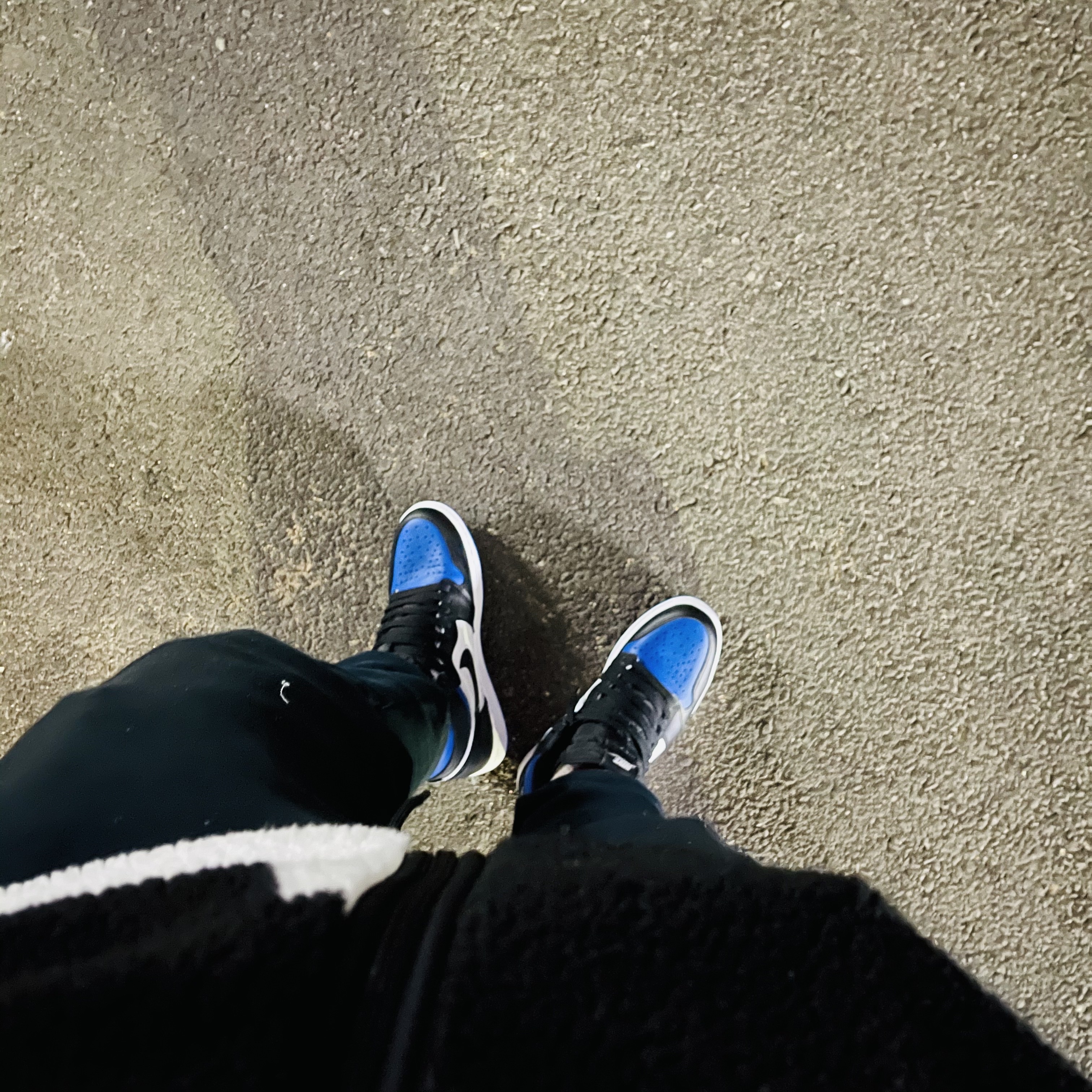 Jordan 1 Retro High OG Royal Toe, Supreme x The North Face S Logo Hooded Fleece Jacket Black - 20FW 착용 스타일