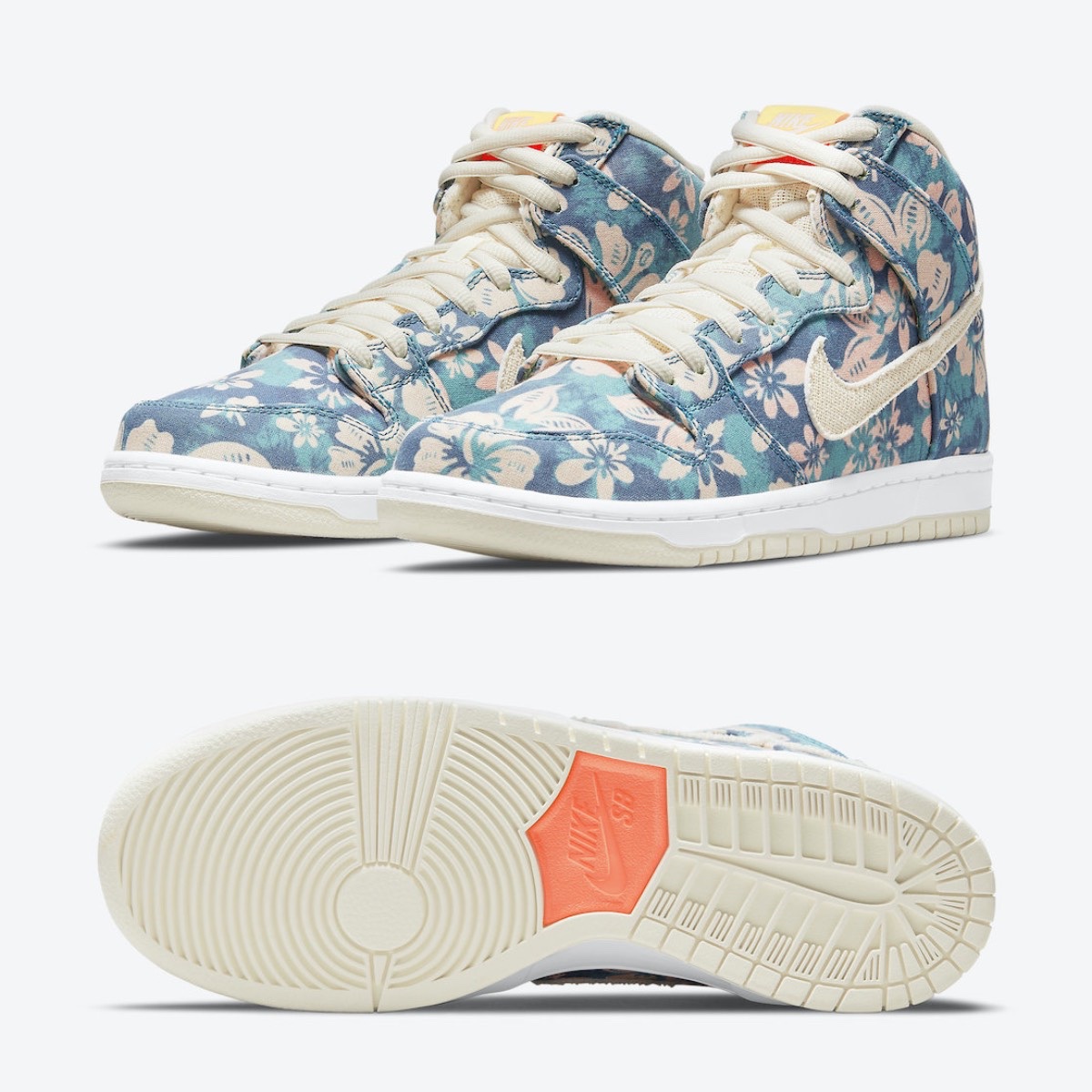 Nike SB Dunk High Pro Hawaii, Nike Dunk Low KicksHawaii Aloha 착용 스타일 - 2
