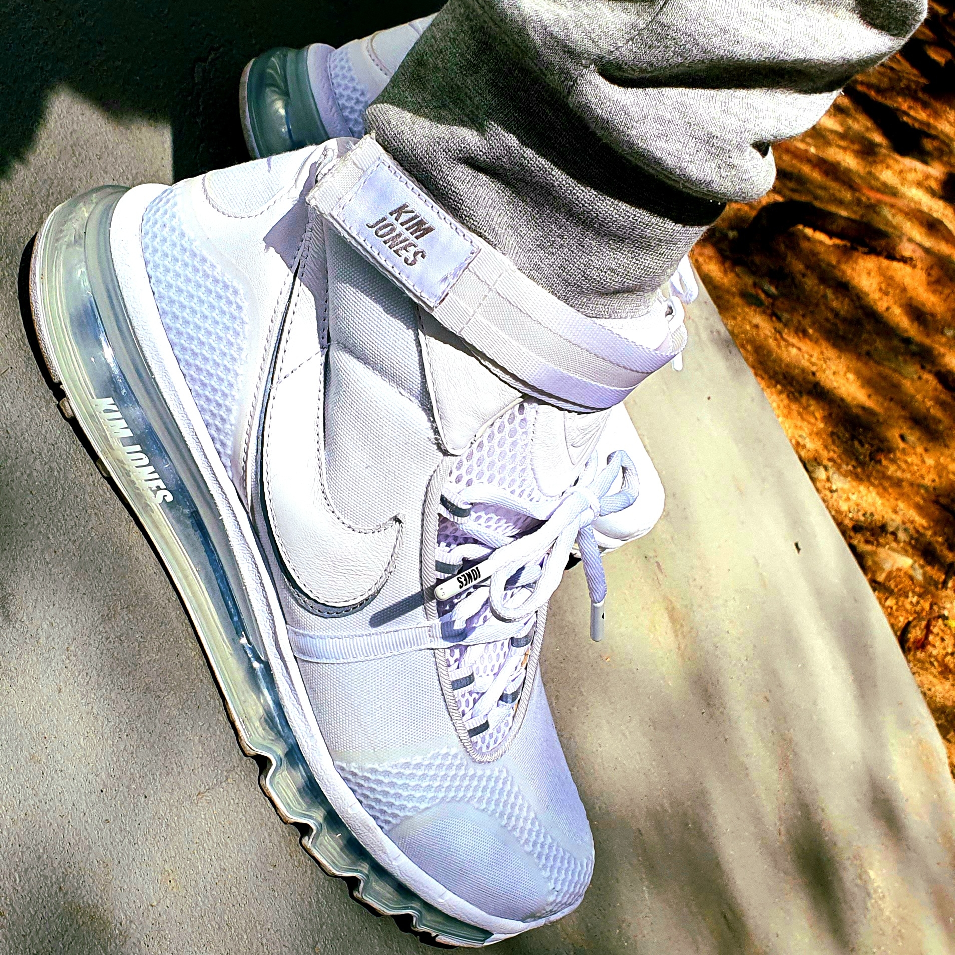 Nike x Kim Jones Air Max 360 High KJ White 착용 스타일