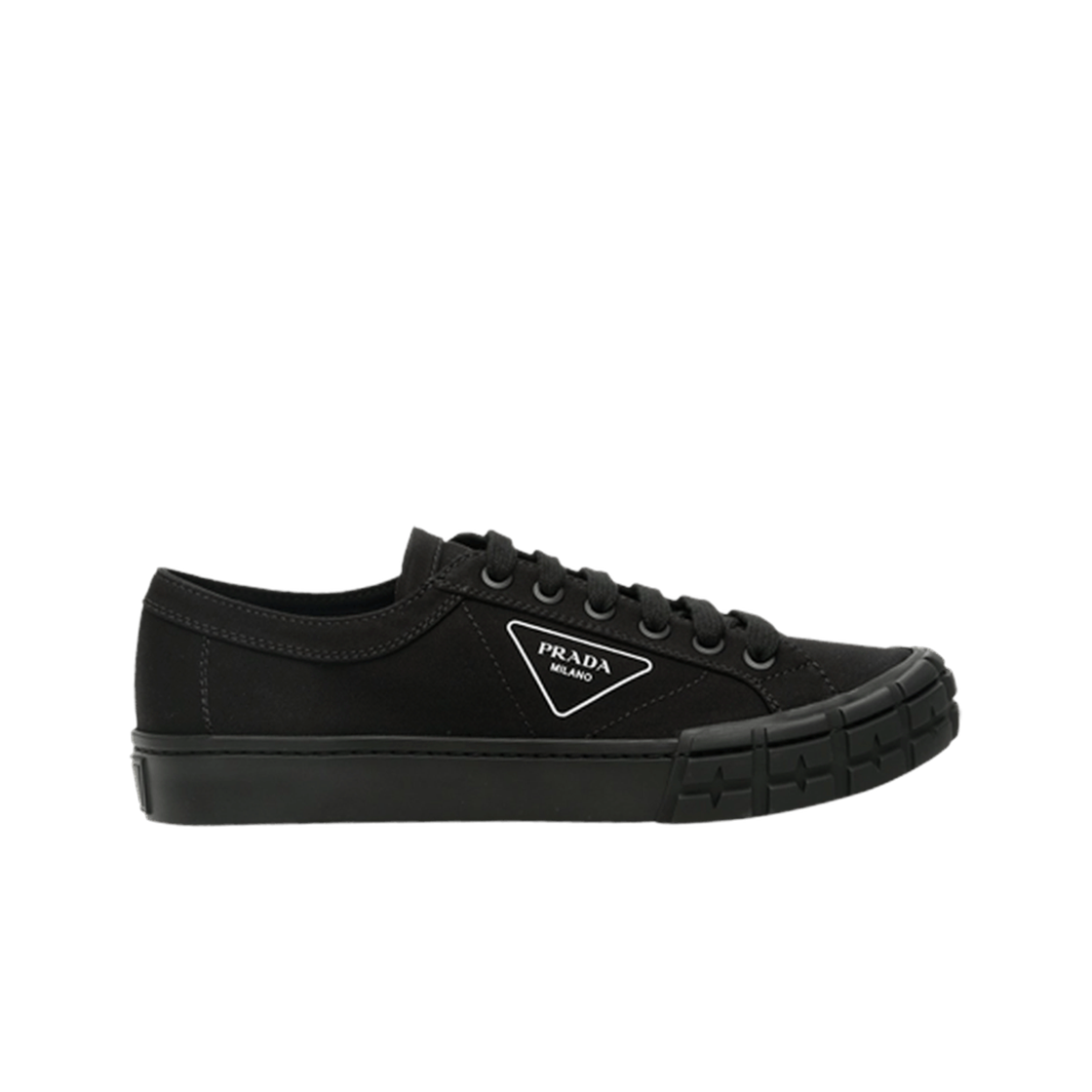 2EG302-GUD-F0002 Prada Gabardine Fabric Sneakers Black