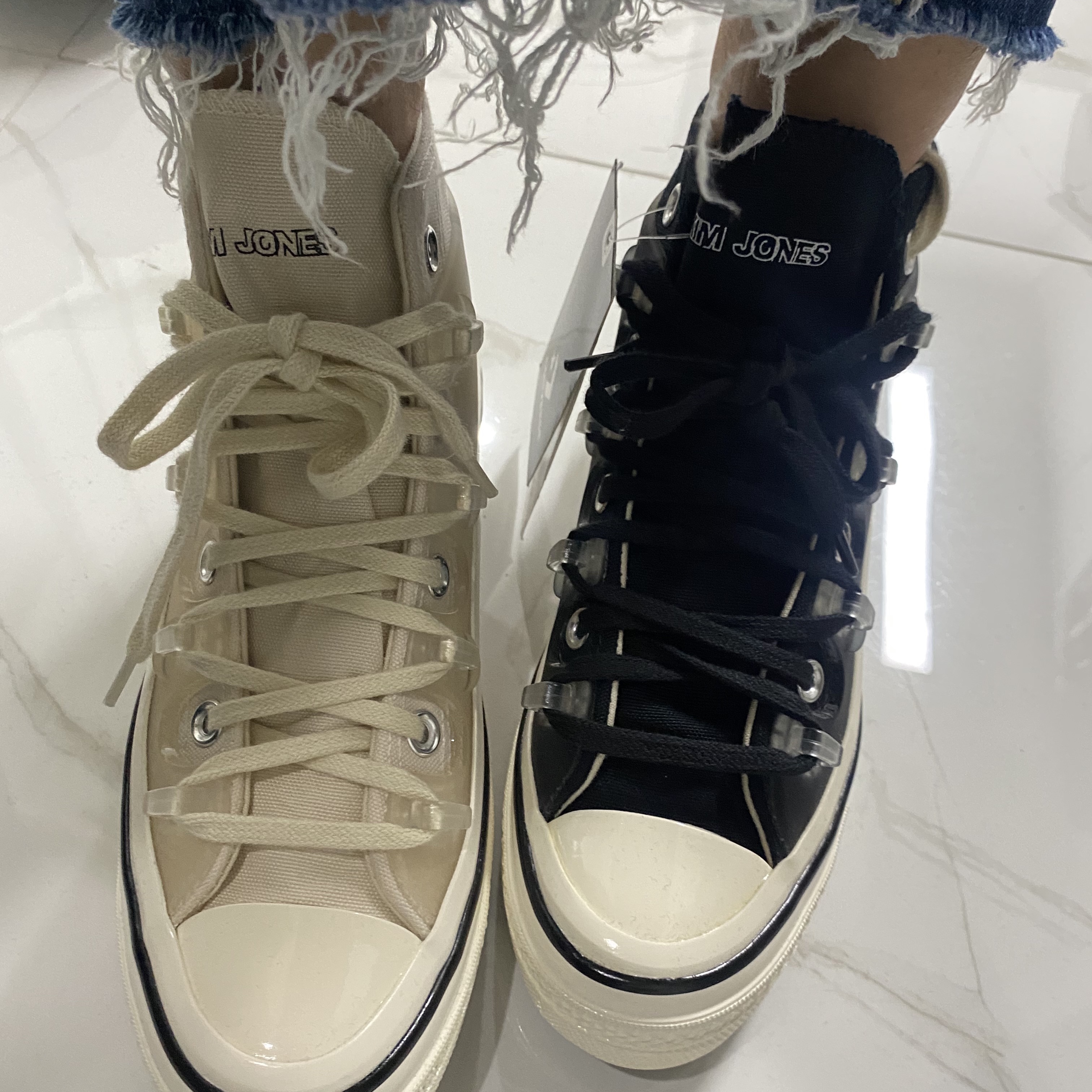 Converse x Kim Jones Chuck 70 Utility Wave High Natural Ivory 착용 스타일 - 3