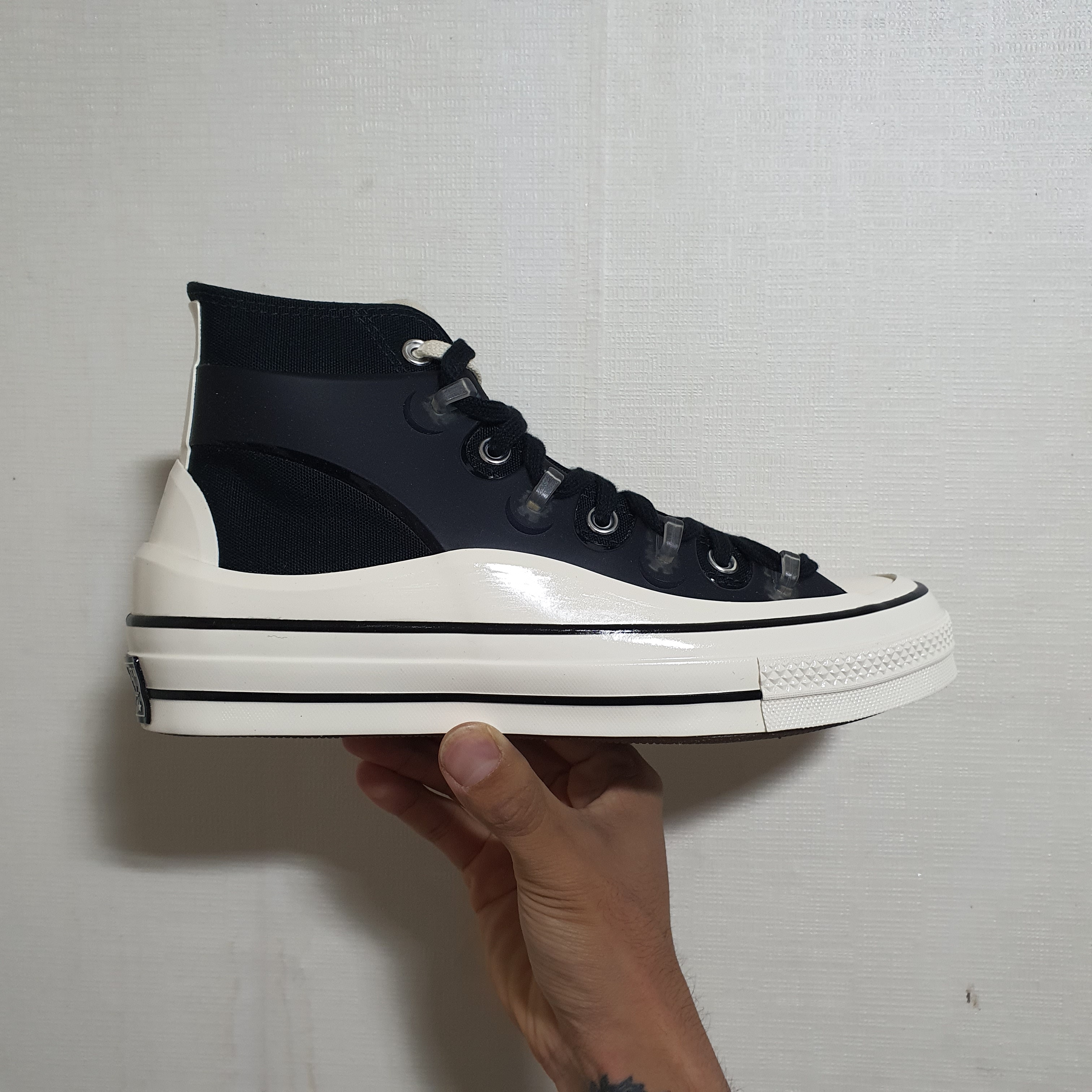 Converse x Kim Jones Chuck 70 Utility Wave High Black 착용 스타일 - 2
