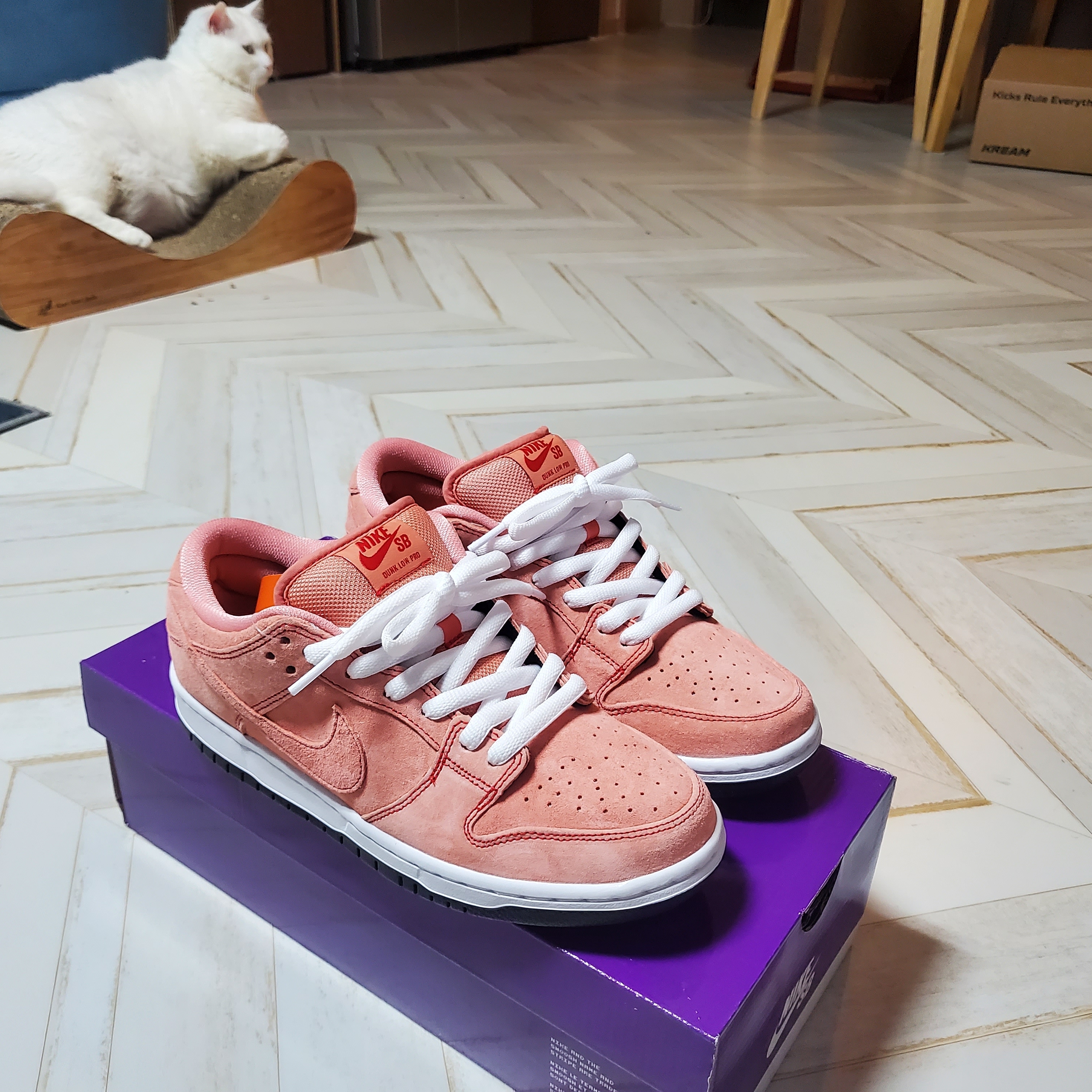 Nike SB Dunk Low Pro Pink Pig 착용 스타일 - 1