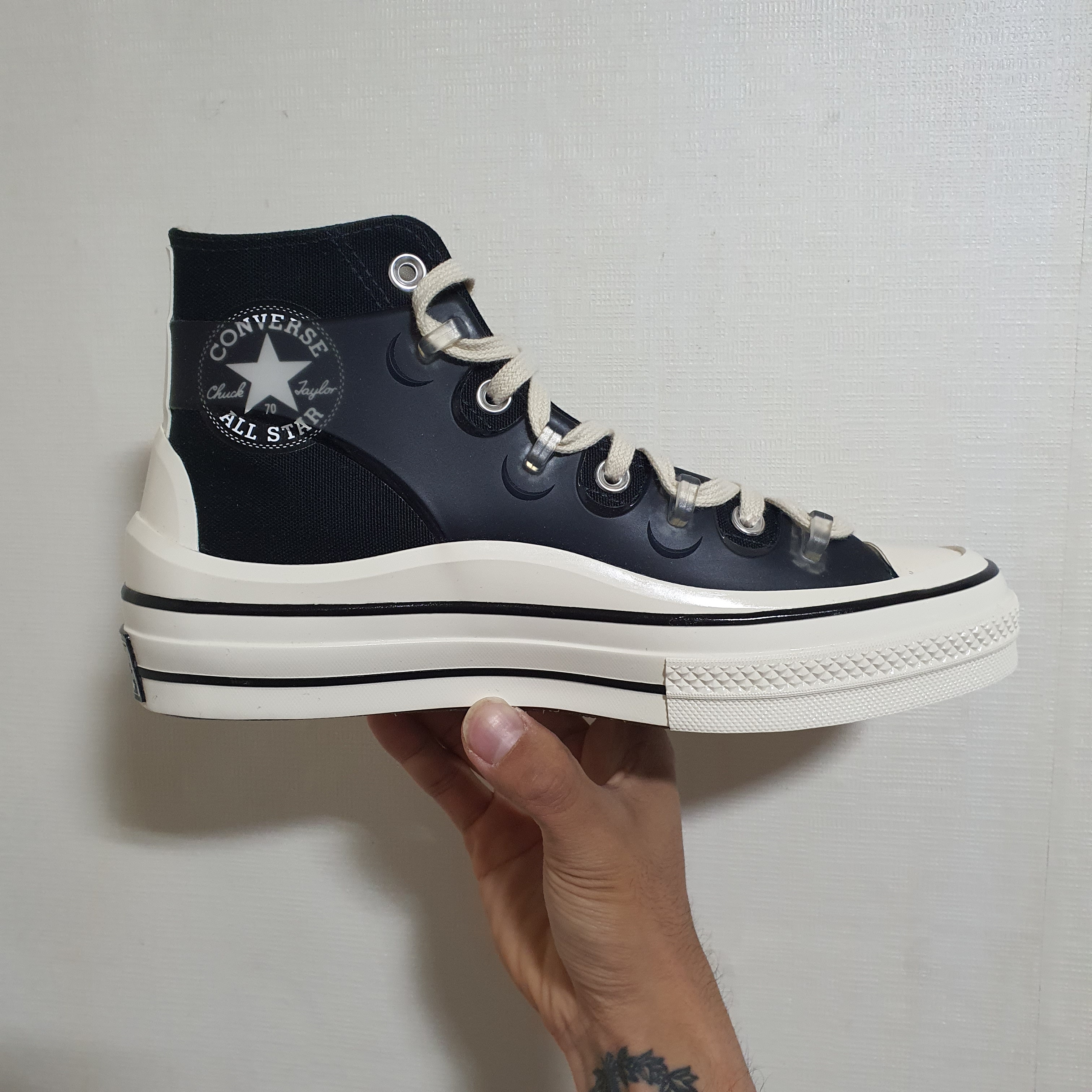 Converse x Kim Jones Chuck 70 Utility Wave High Black 착용 스타일 - 4