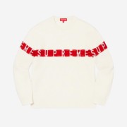 Supreme Inside Out Logo Sweater White - 21SS