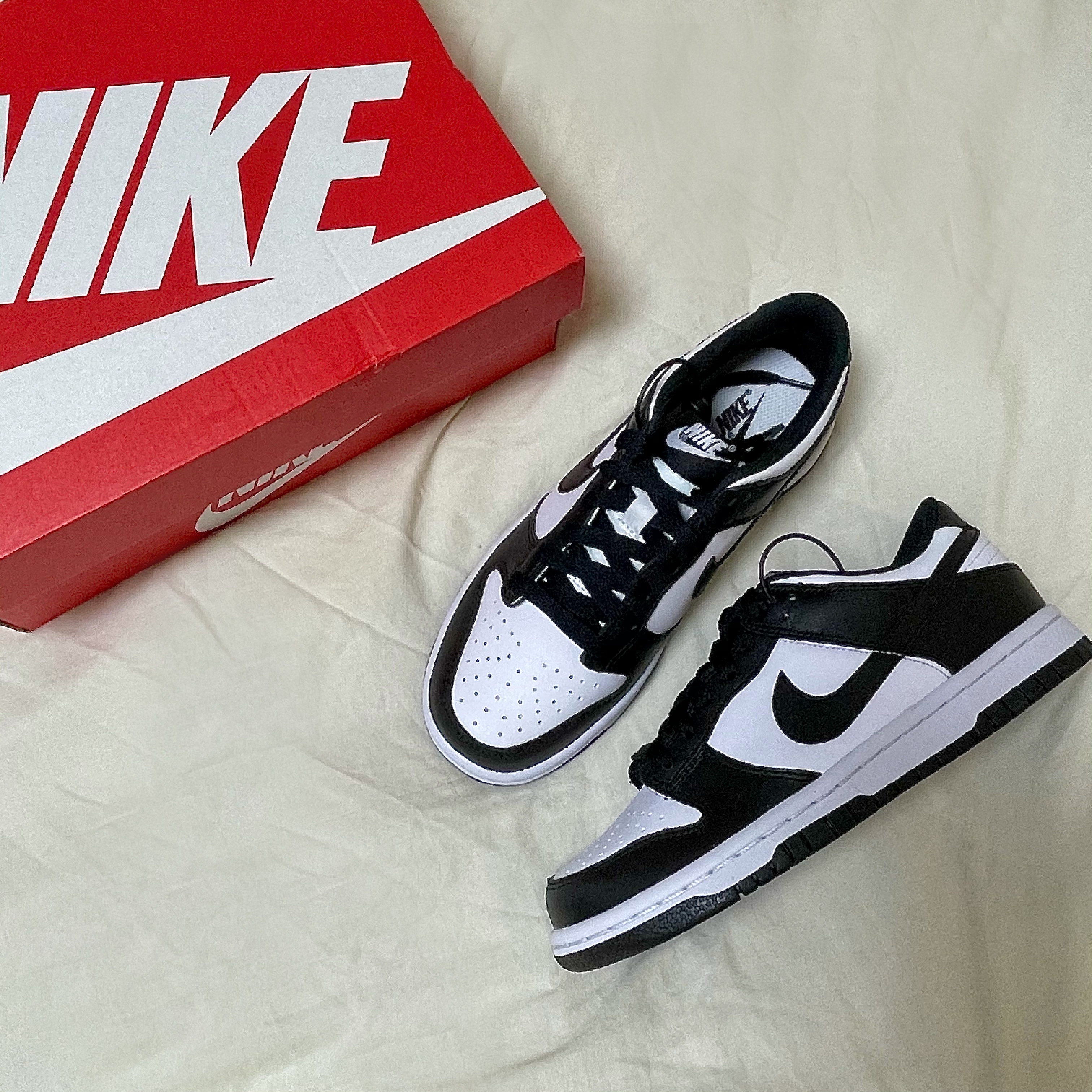 (W) Nike Dunk Low Black, (GS) Nike Dunk Low Black 착용 스타일