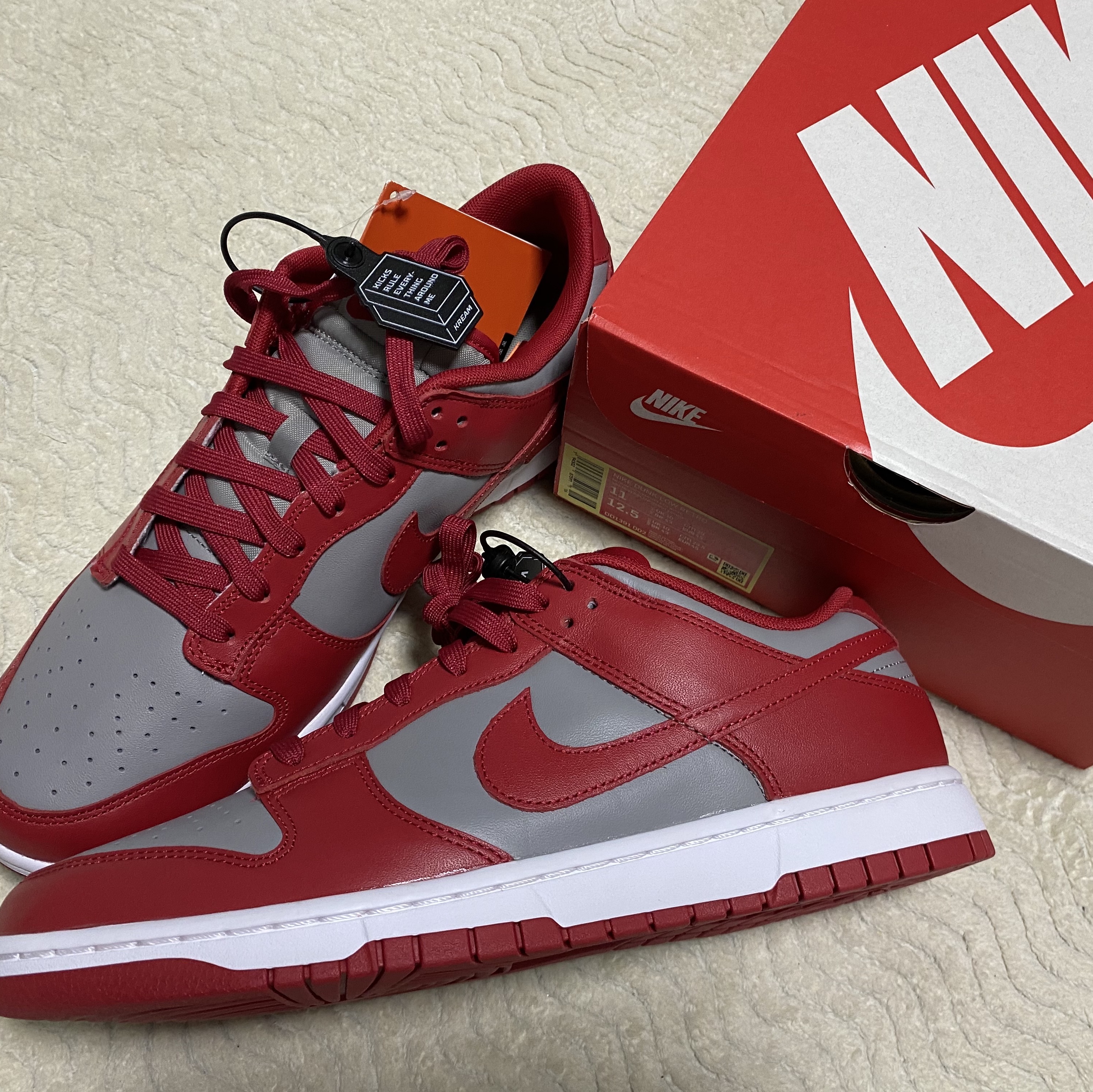 Nike Dunk Low Retro Medium Grey 착용 스타일 - 1