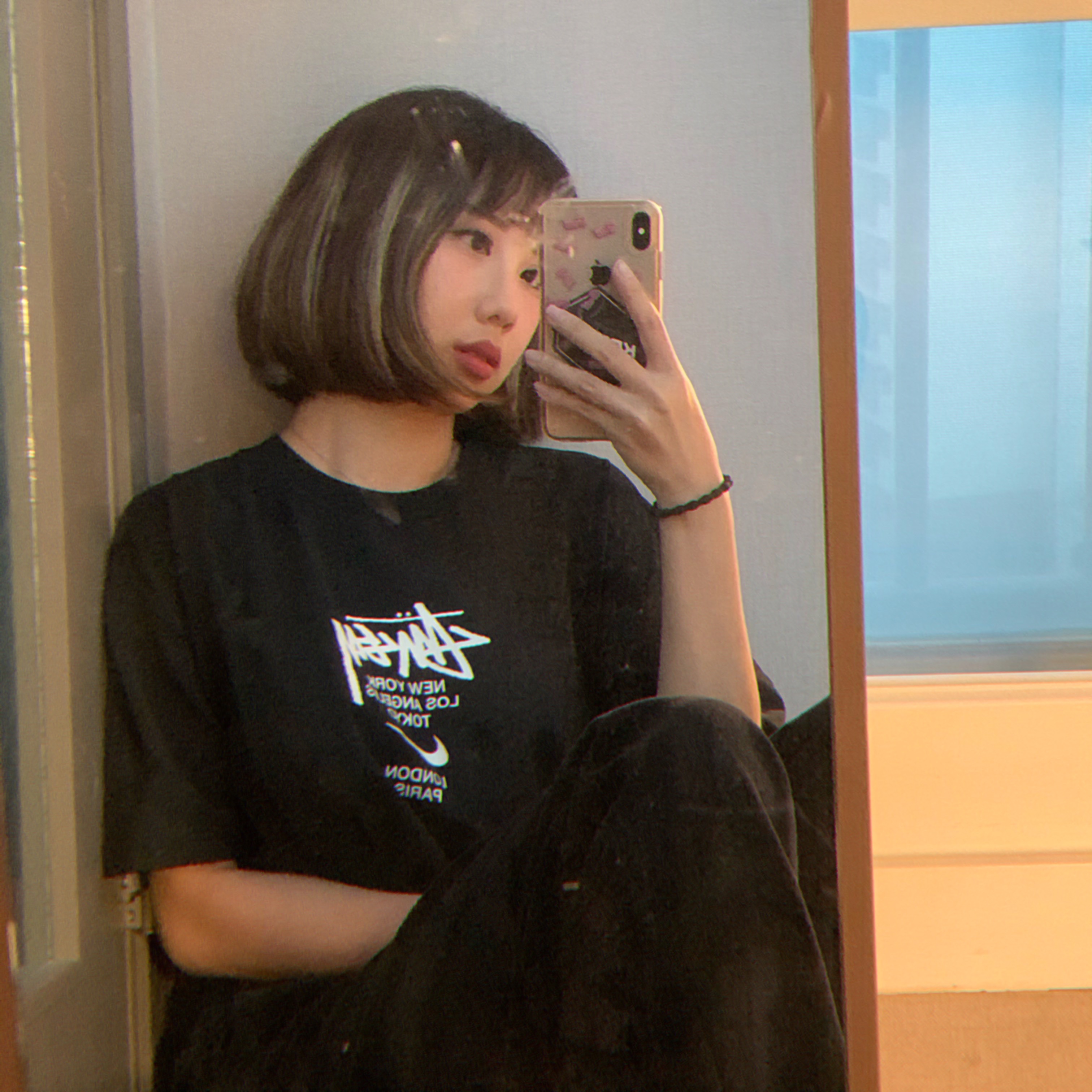 Nike x Stussy WT T-Shirt Black - Asia 착용 스타일