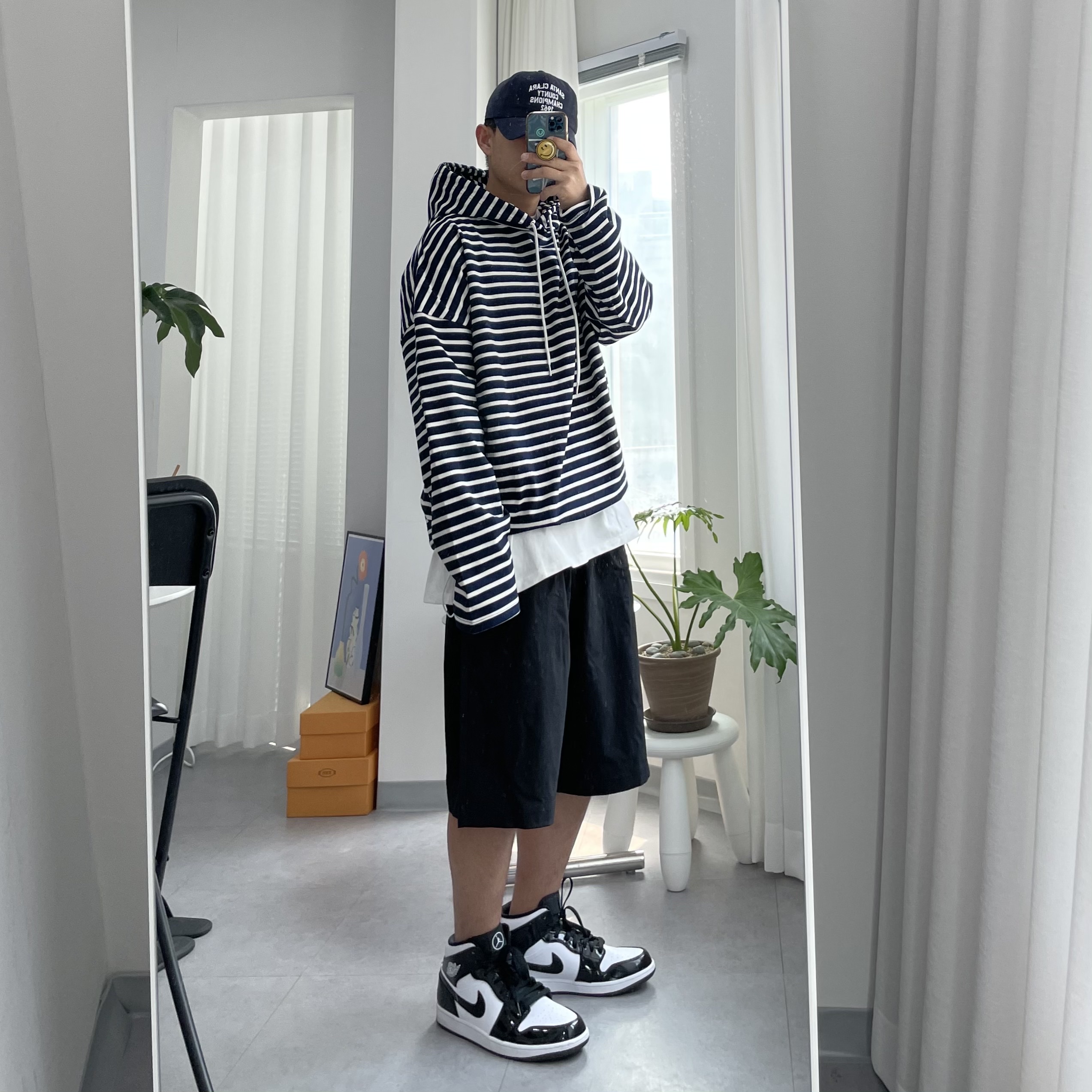 Jordan 1 Mid SE ASW Black 착용 스타일