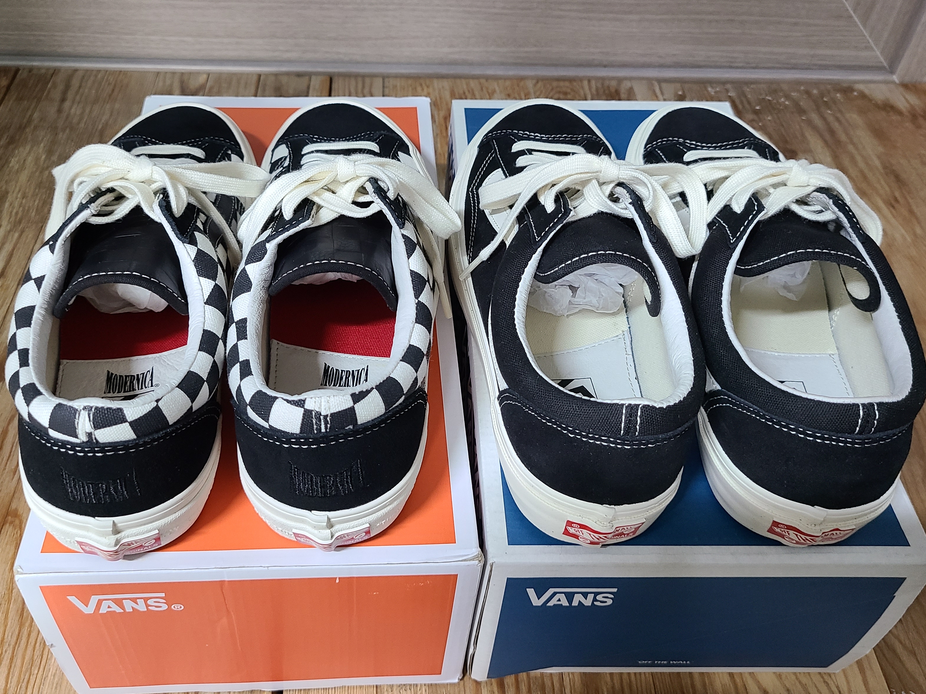 Vans Vault Style 36 Black White, Vans Vault x Modernica Style 36 LX Checkerboard 착용 스타일 - 2