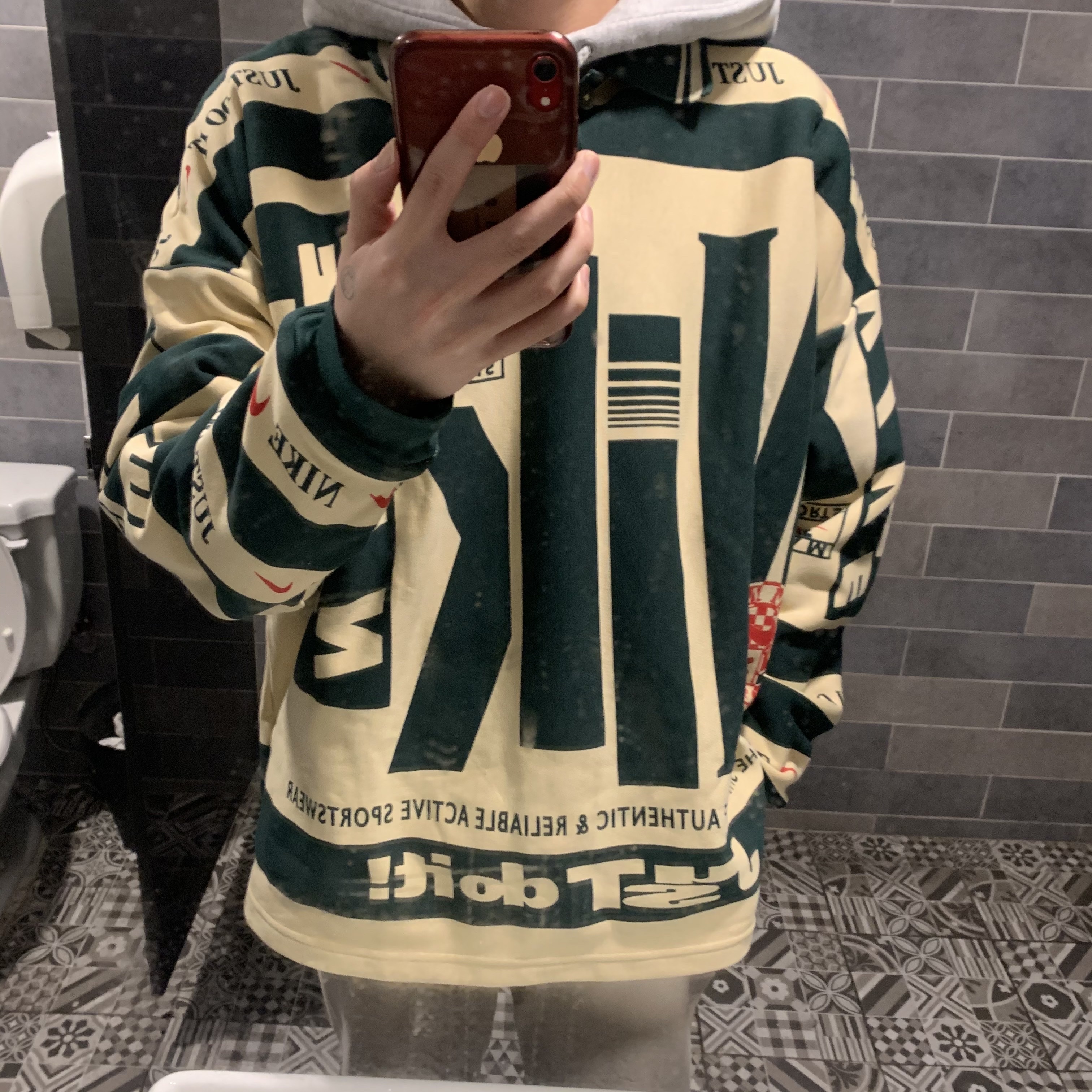 Nike x Cactus Plant Flea Market Long Sleeve Polo Natural - US/EU 착용 스타일