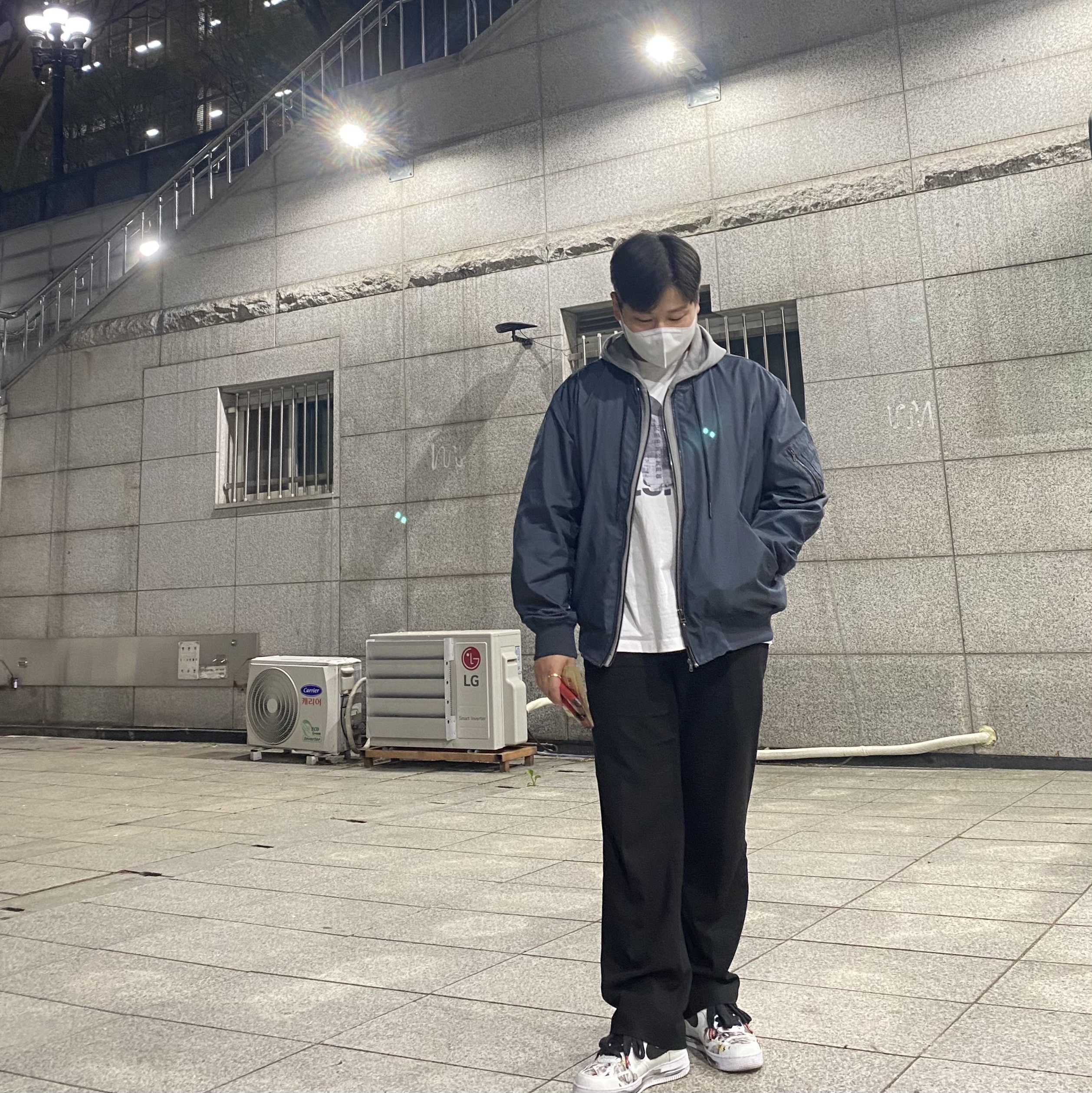 Nike x Peaceminusone Air Force 1 Low Para-Noise 2.0 착용 스타일