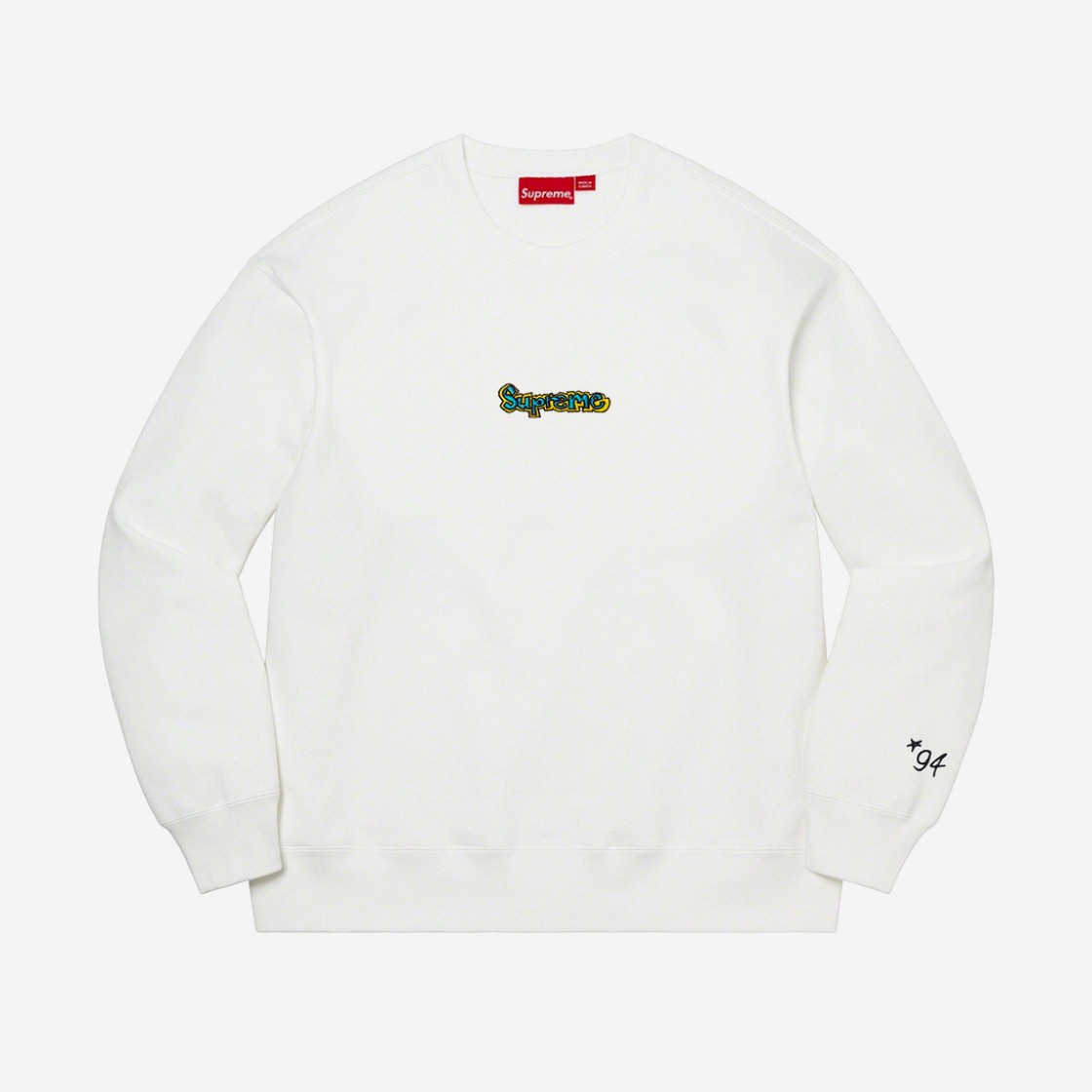 Supreme Gonz Logo Crewneck White - 21SS 상세 이미지 1