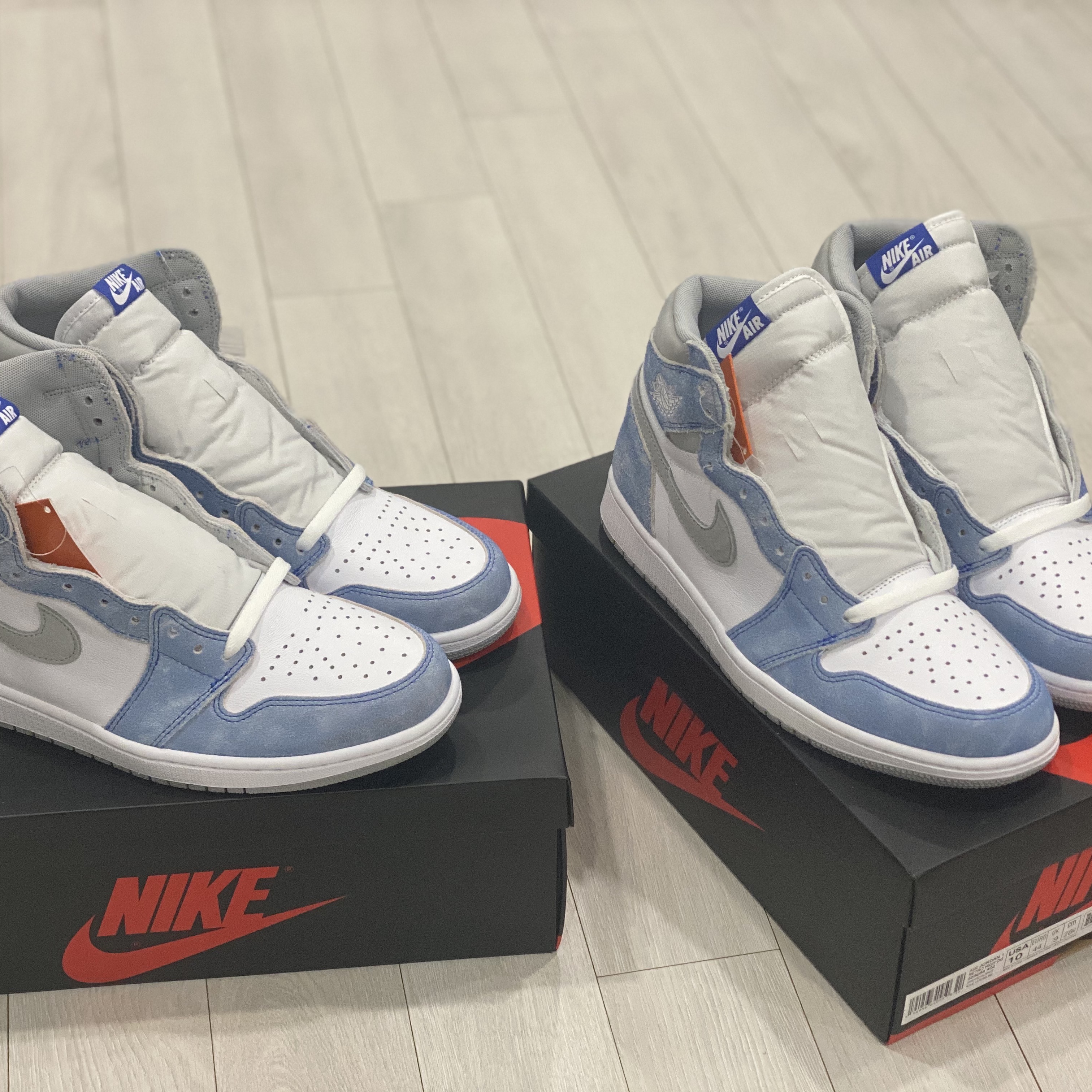Jordan 1 Retro High OG Hyper Royal 착용 스타일 - 5