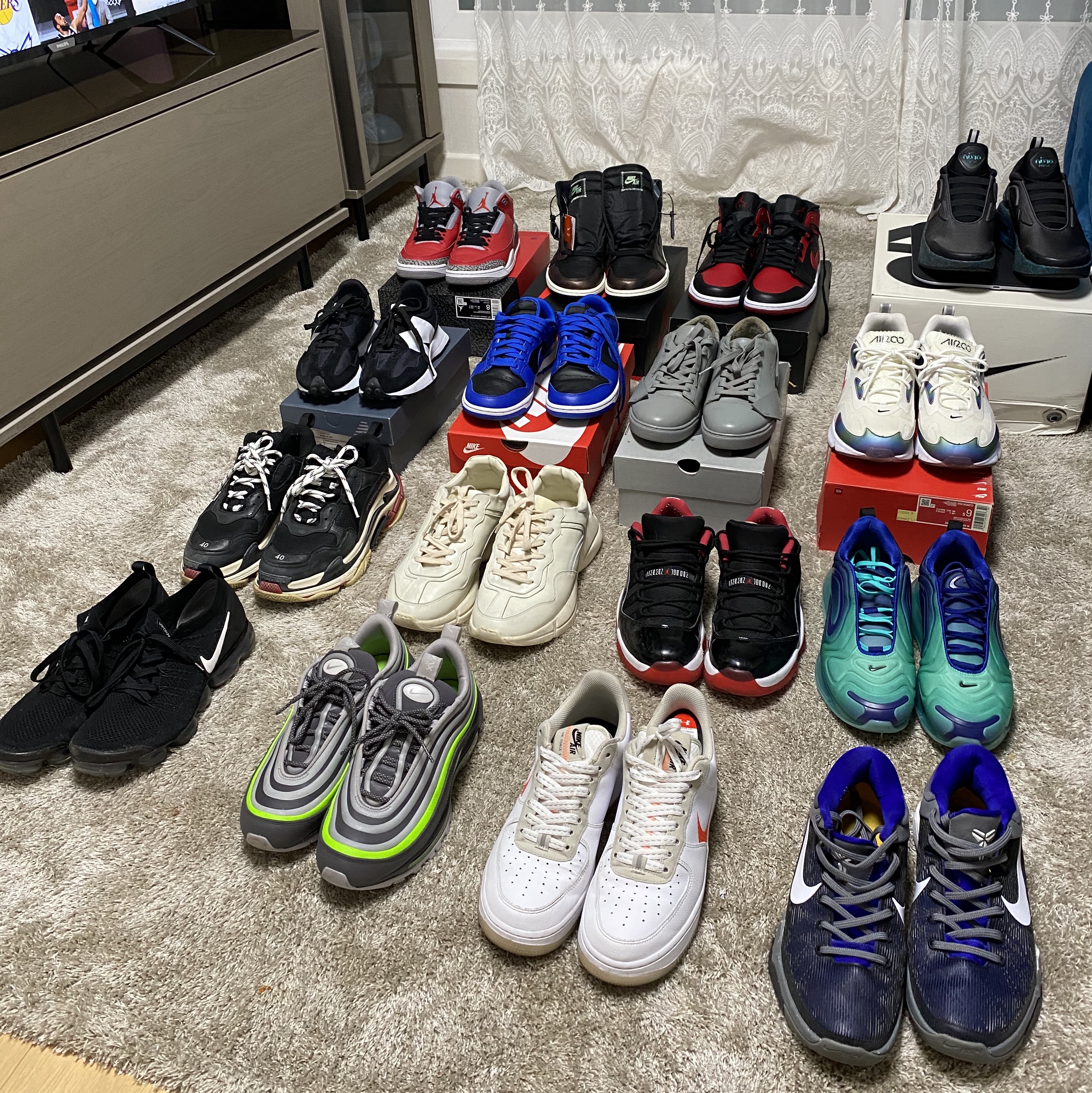 Jordan 3 Retro SE Unite, Jordan 1 Retro High OG Rust Shadow 착용 스타일