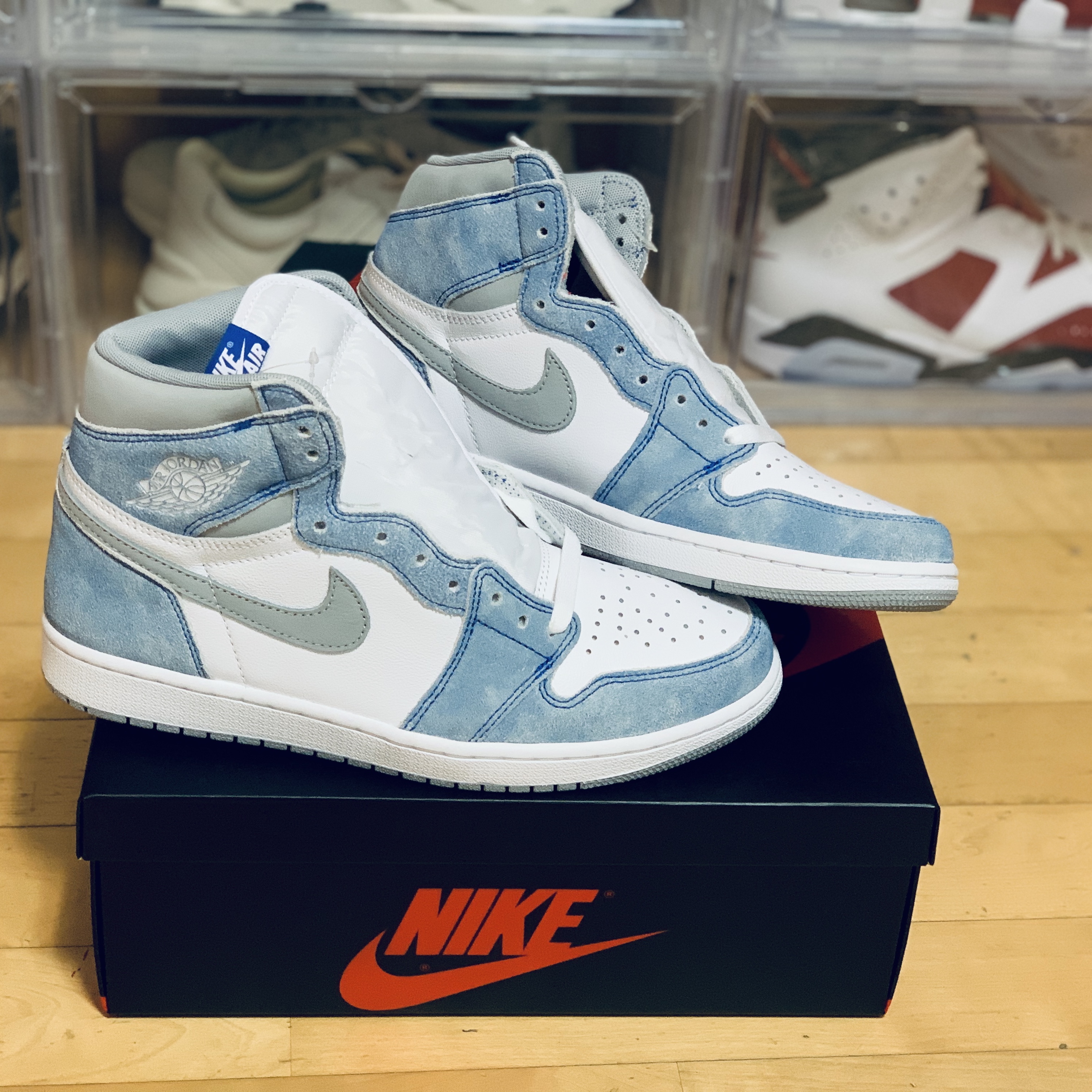 Jordan 1 Retro High OG Hyper Royal, Jordan 1 Retro High OG University Blue 착용 스타일 - 2