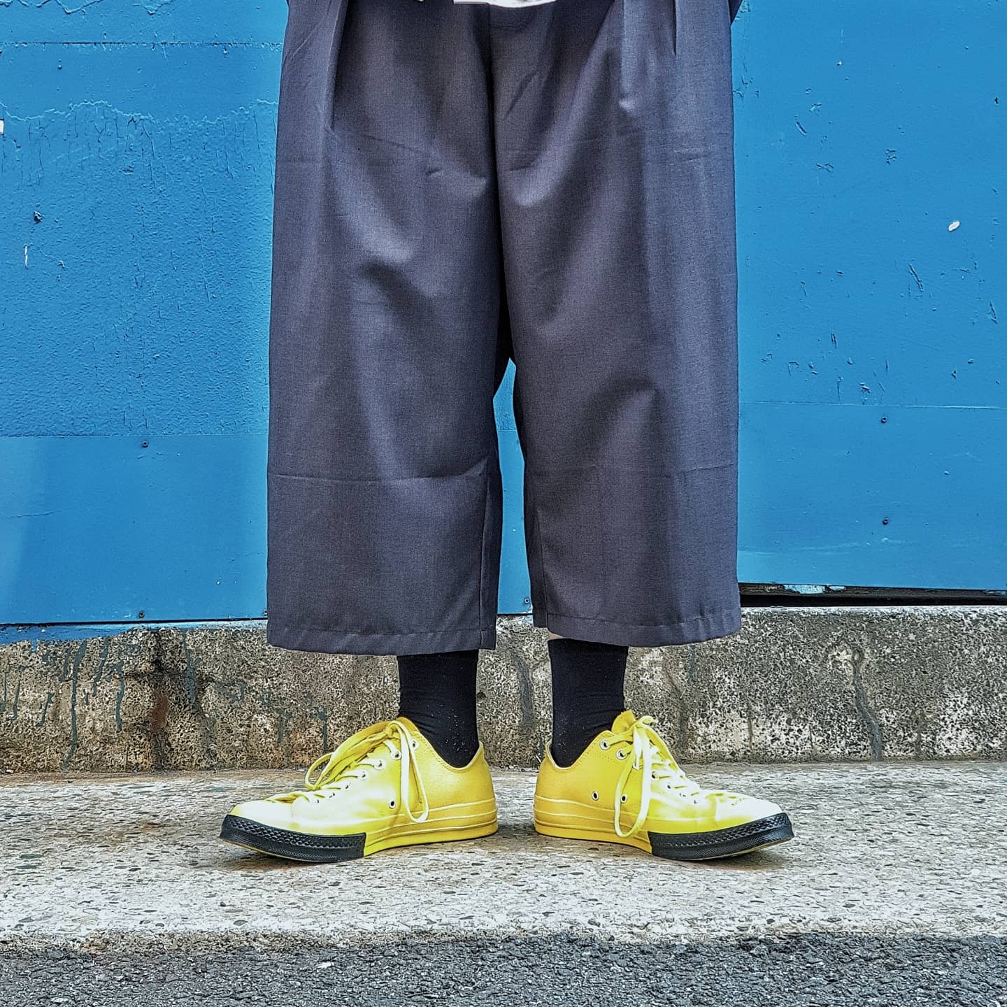 Converse x Undercover Chuck 70 Ox Yellow 착용 스타일 - 3