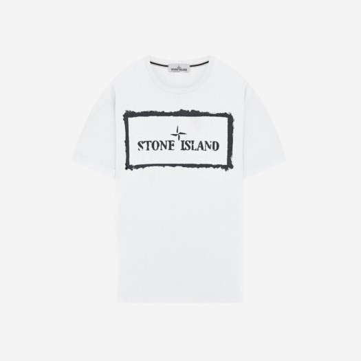 스톤 아일랜드 2NS80 스텐실 원 티셔츠 화이트 - 21SS