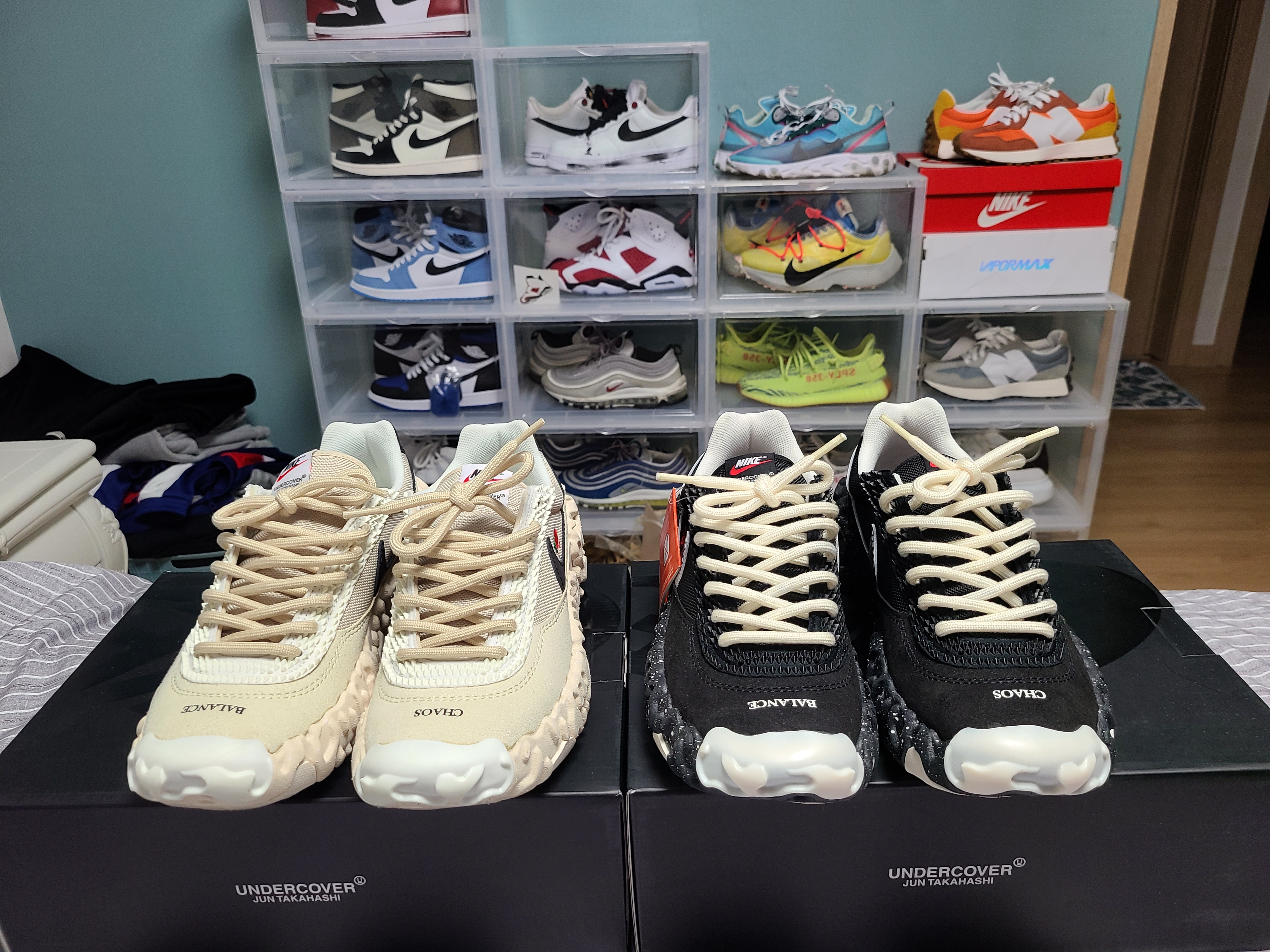 Nike x Undercover Overbreak SP Overcast, Nike x Undercover Overbreak SP Black 착용 스타일