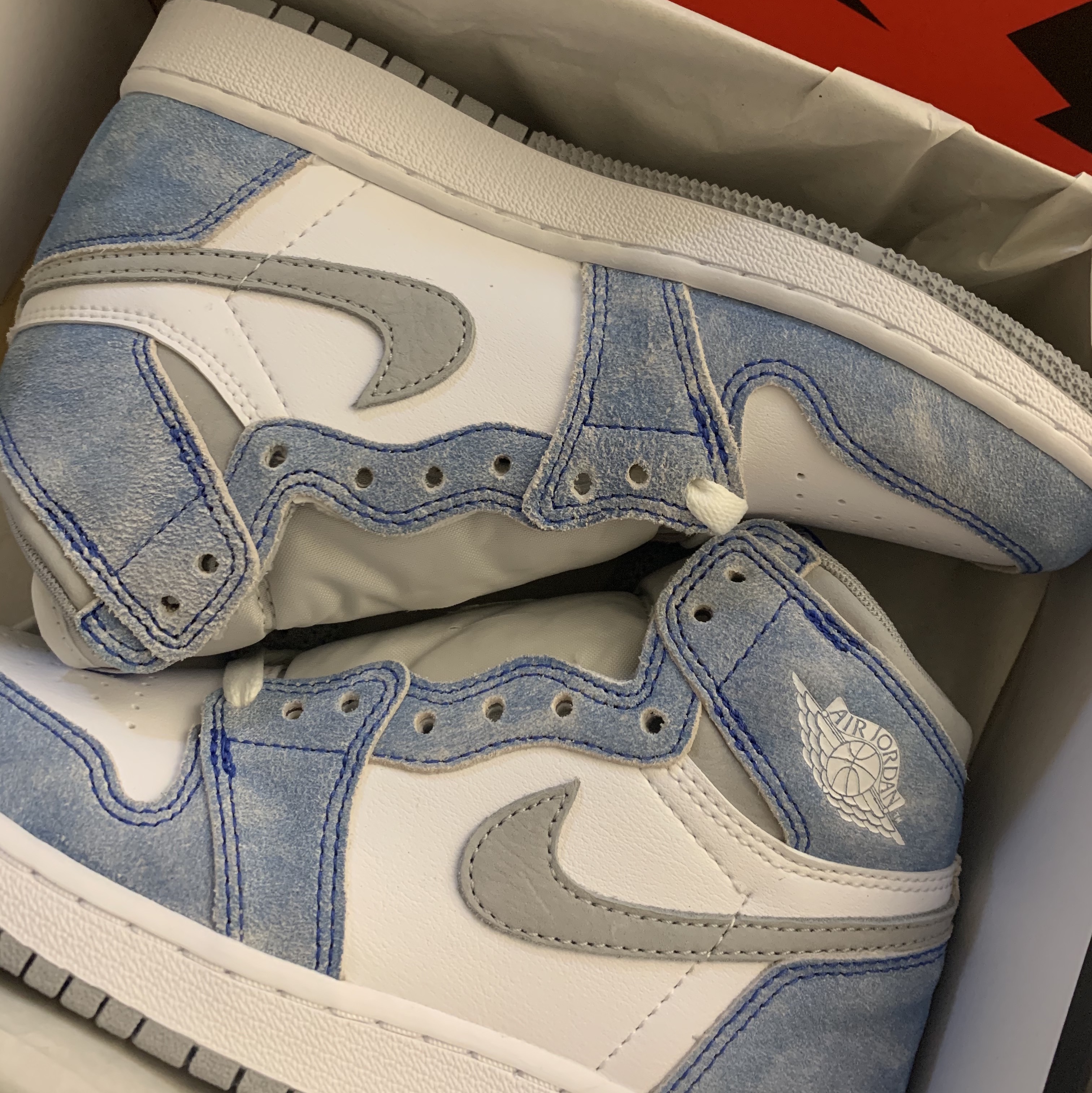 (GS) Jordan 1 Retro High OG Hyper Royal 착용 스타일