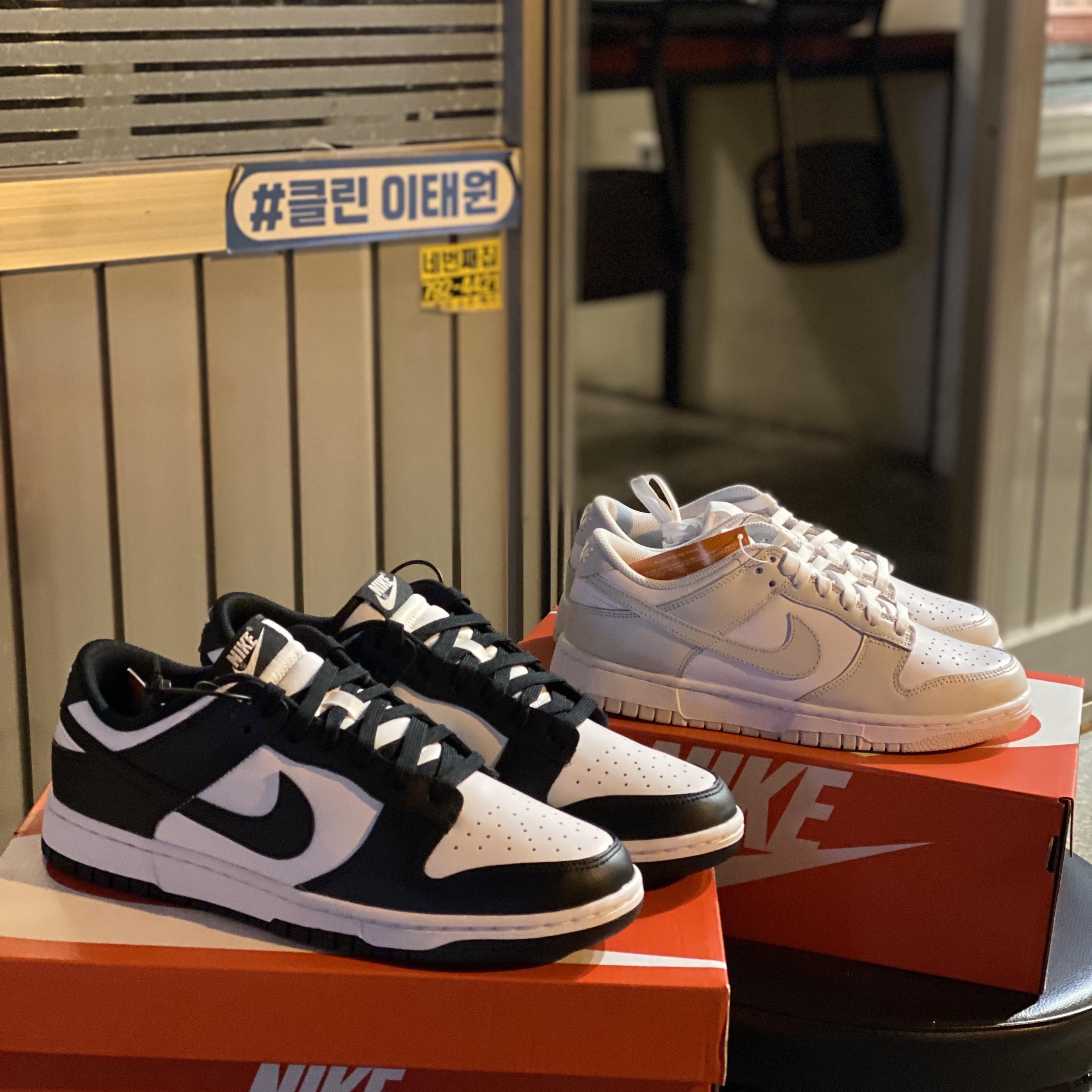 Nike Dunk Low Retro Black, (W) Nike Dunk Low Photon Dust 착용 스타일