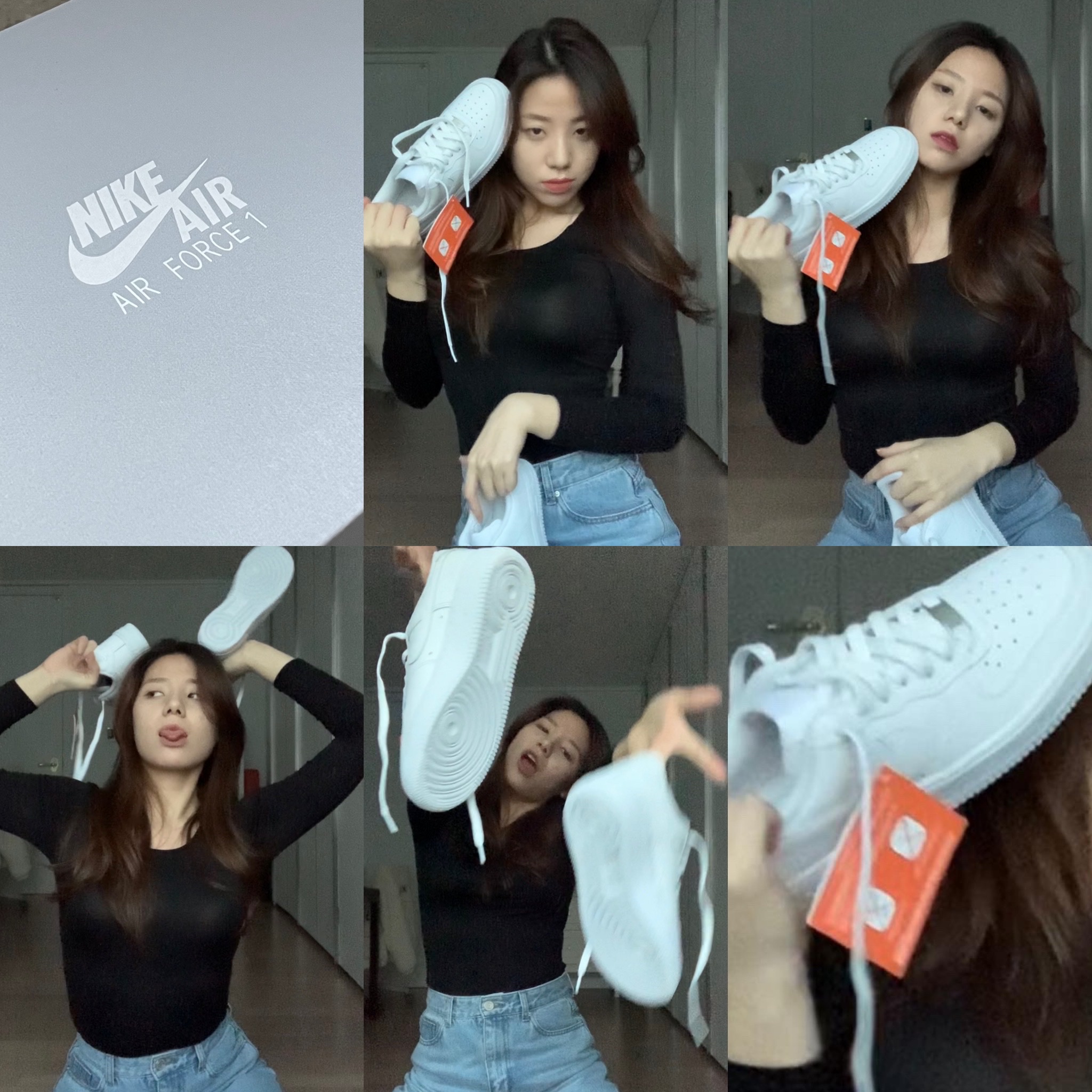 Nike Air Force 1 '07 Low White 착용 스타일