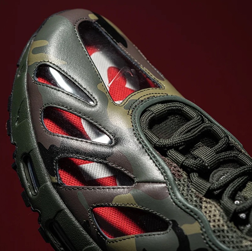 Nike x Supreme Air Max 96 Camo 착용 스타일 - 3