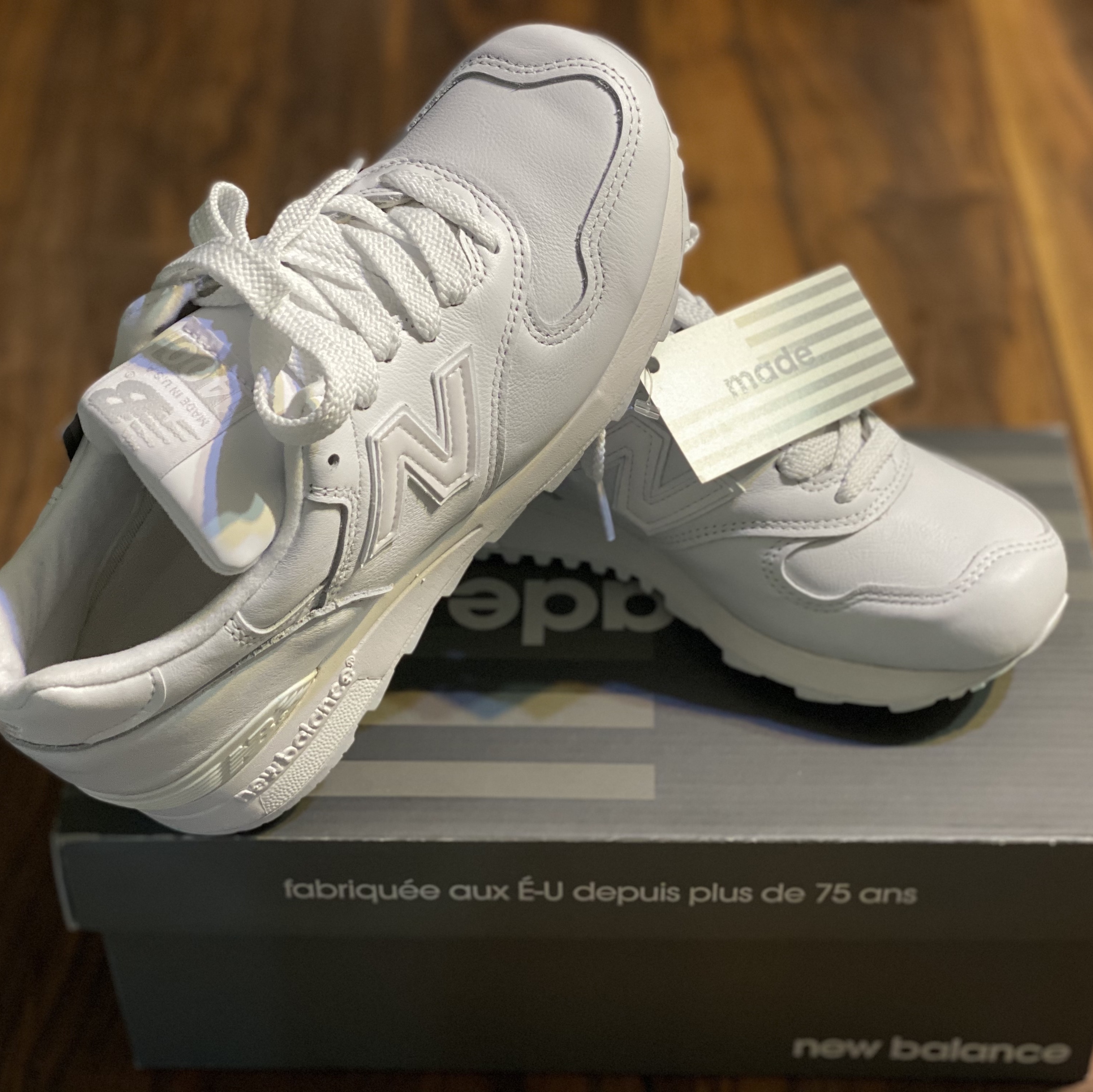 New Balance 1400 Made in USA White 착용 스타일 - 2