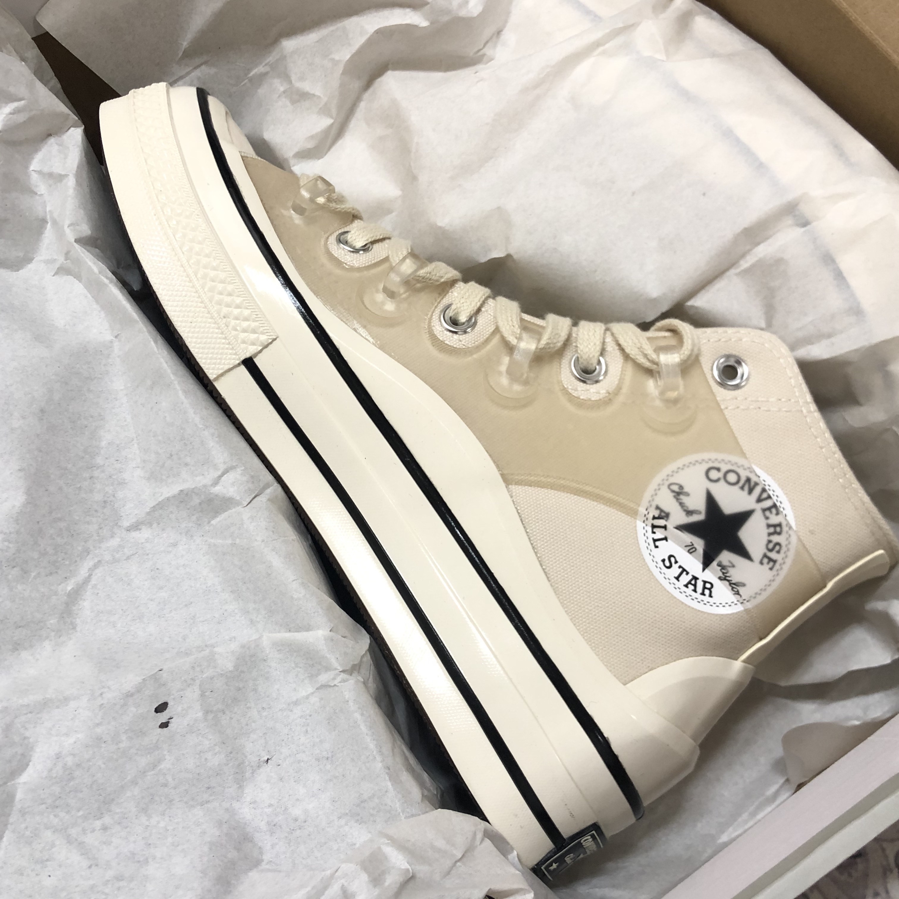 Converse x Kim Jones Chuck 70 Utility Wave High Natural Ivory 착용 스타일