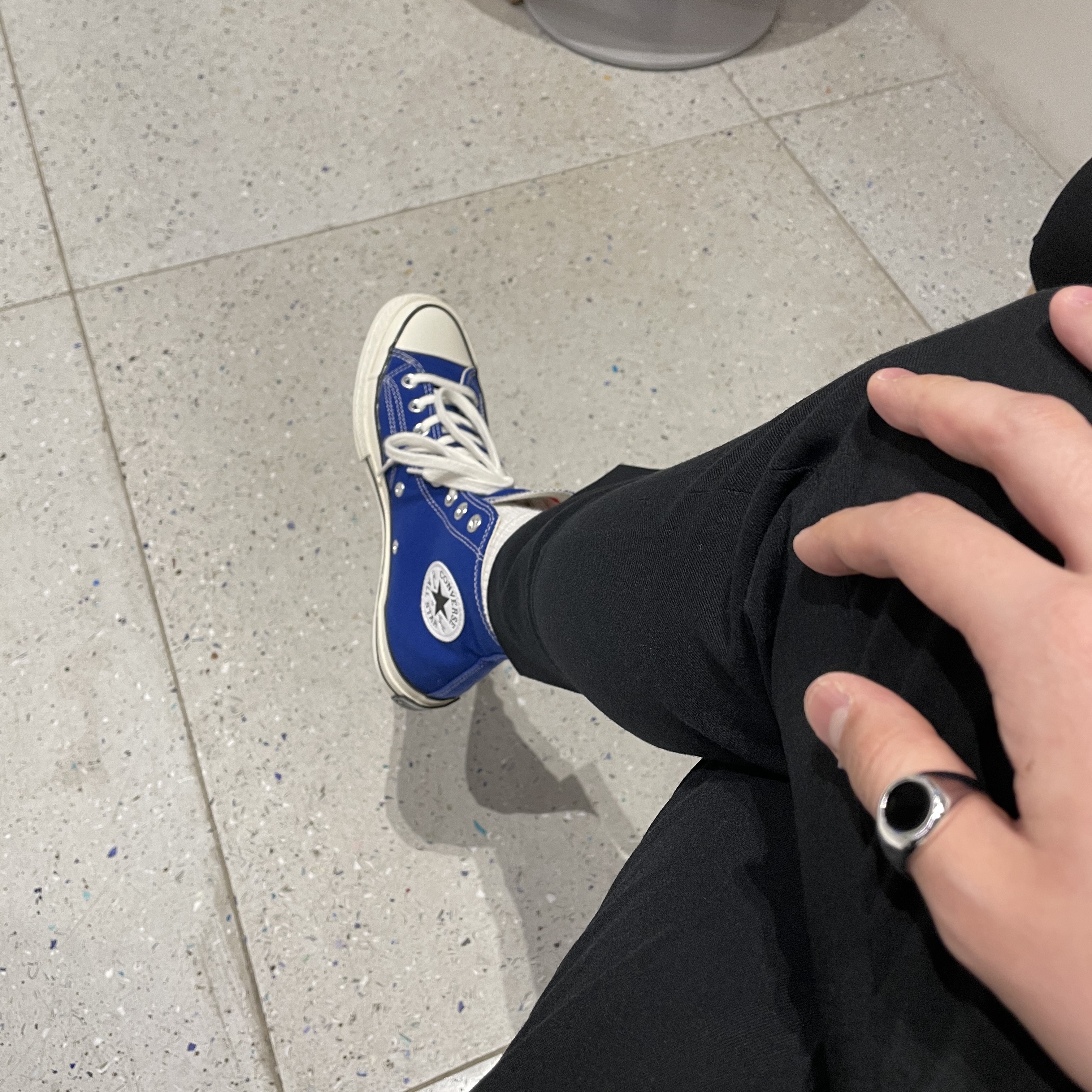 Converse Chuck 70 High Rush Blue 착용 스타일