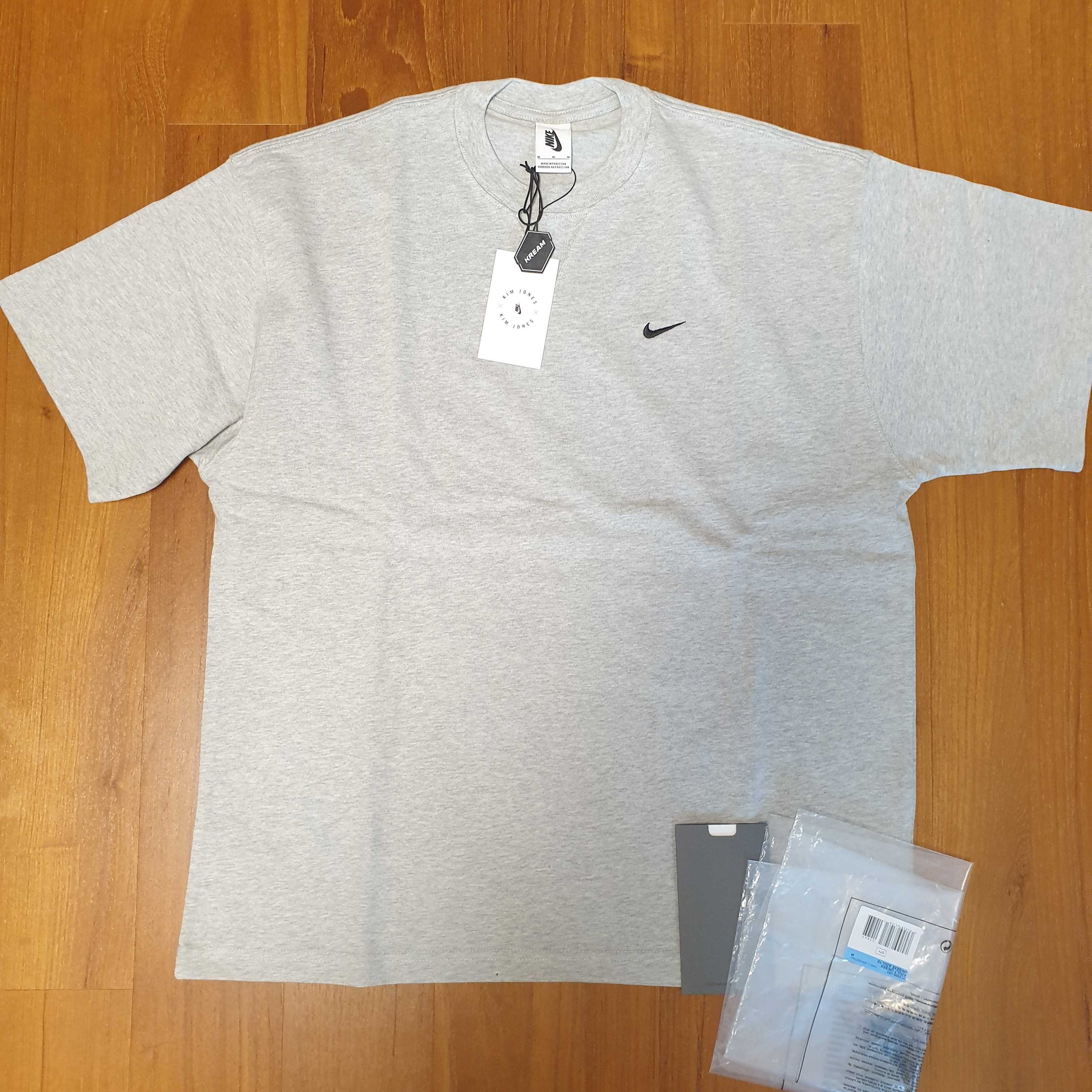 Nike x Kim Jones Oversized T-Shirt Grey Heather - US/EU 착용 스타일 - 3