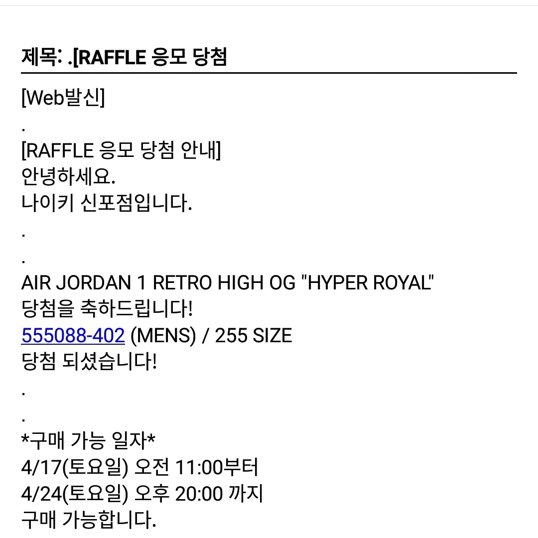 Jordan 1 Retro High OG Hyper Royal 착용 스타일
