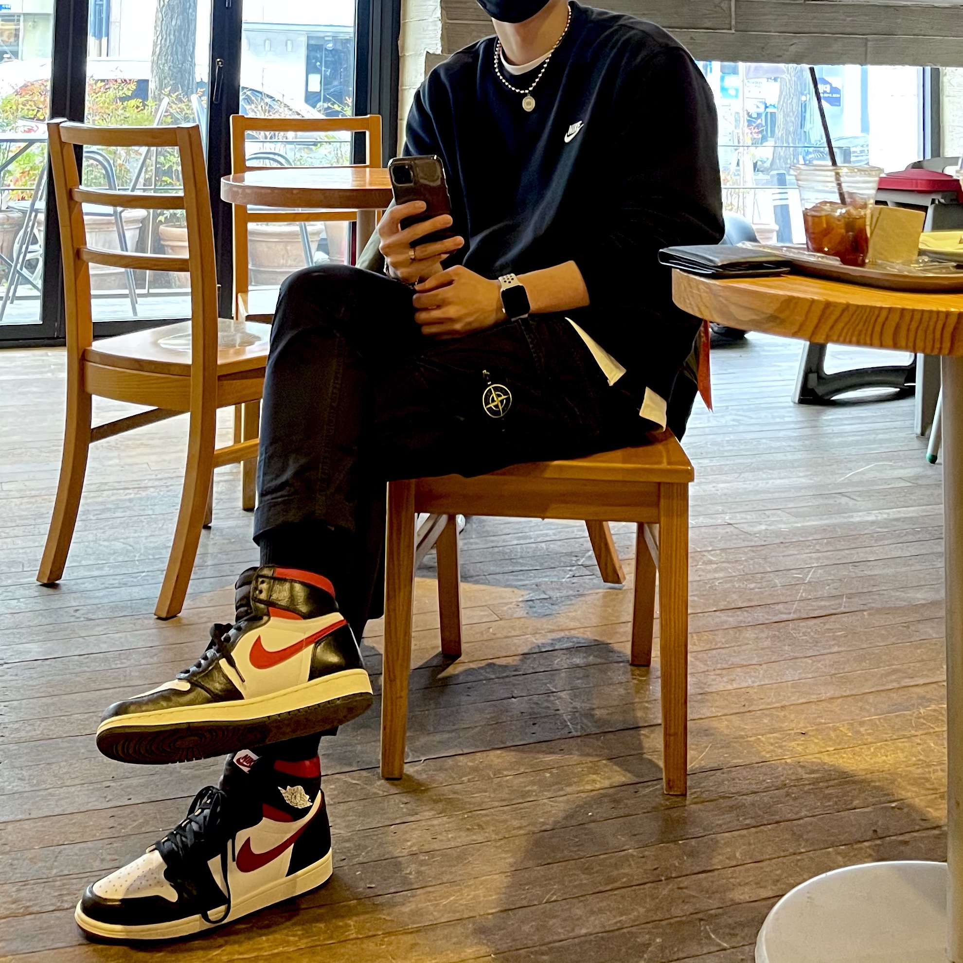 Jordan 1 Retro High OG Gym Red 착용 스타일