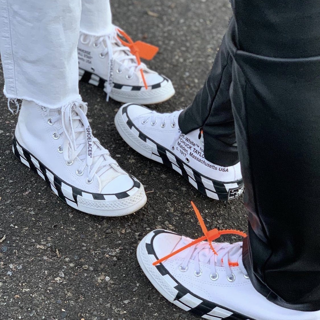 Converse x Off-White Chuck 70 High V2 2021 착용 스타일 - 2