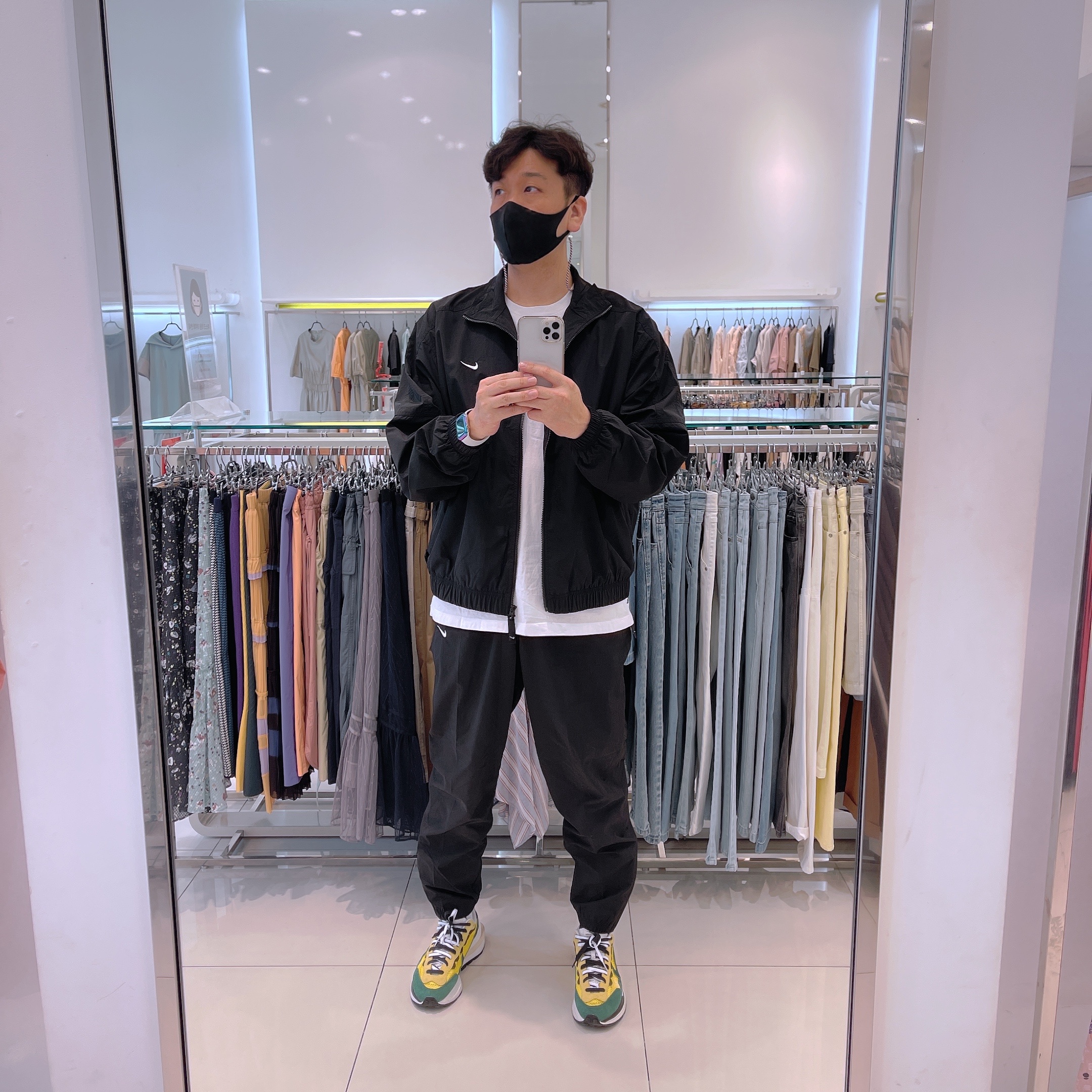 Nike M NRG Solo Swoosh Track Jacket Black - Asia, Nike M NRG Solo Swoosh Track Pants Black - Asia 착용 스타일