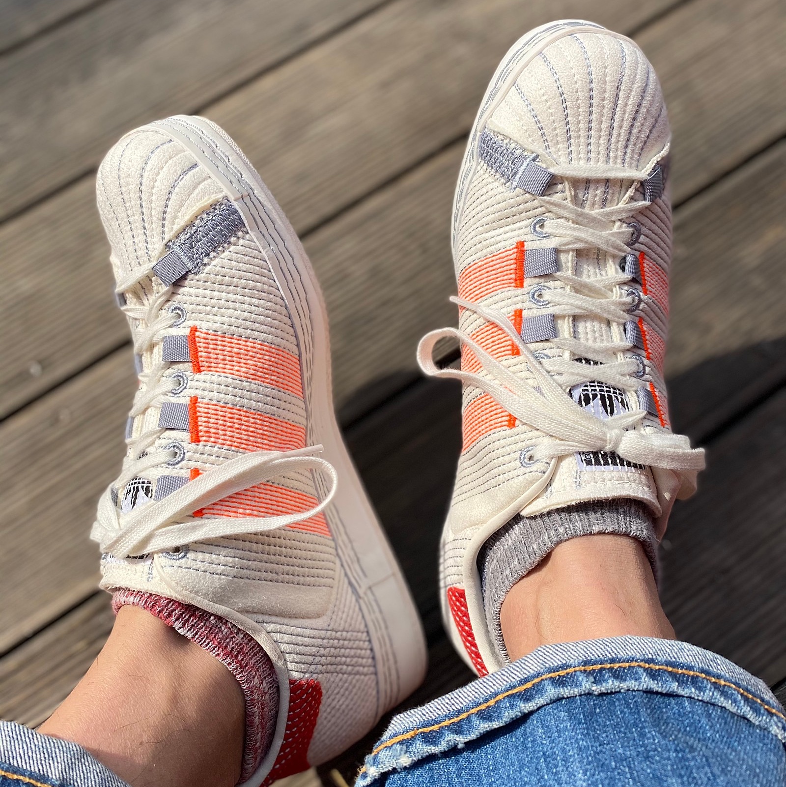 Adidas x Craig Green Superstar Off White 착용 스타일