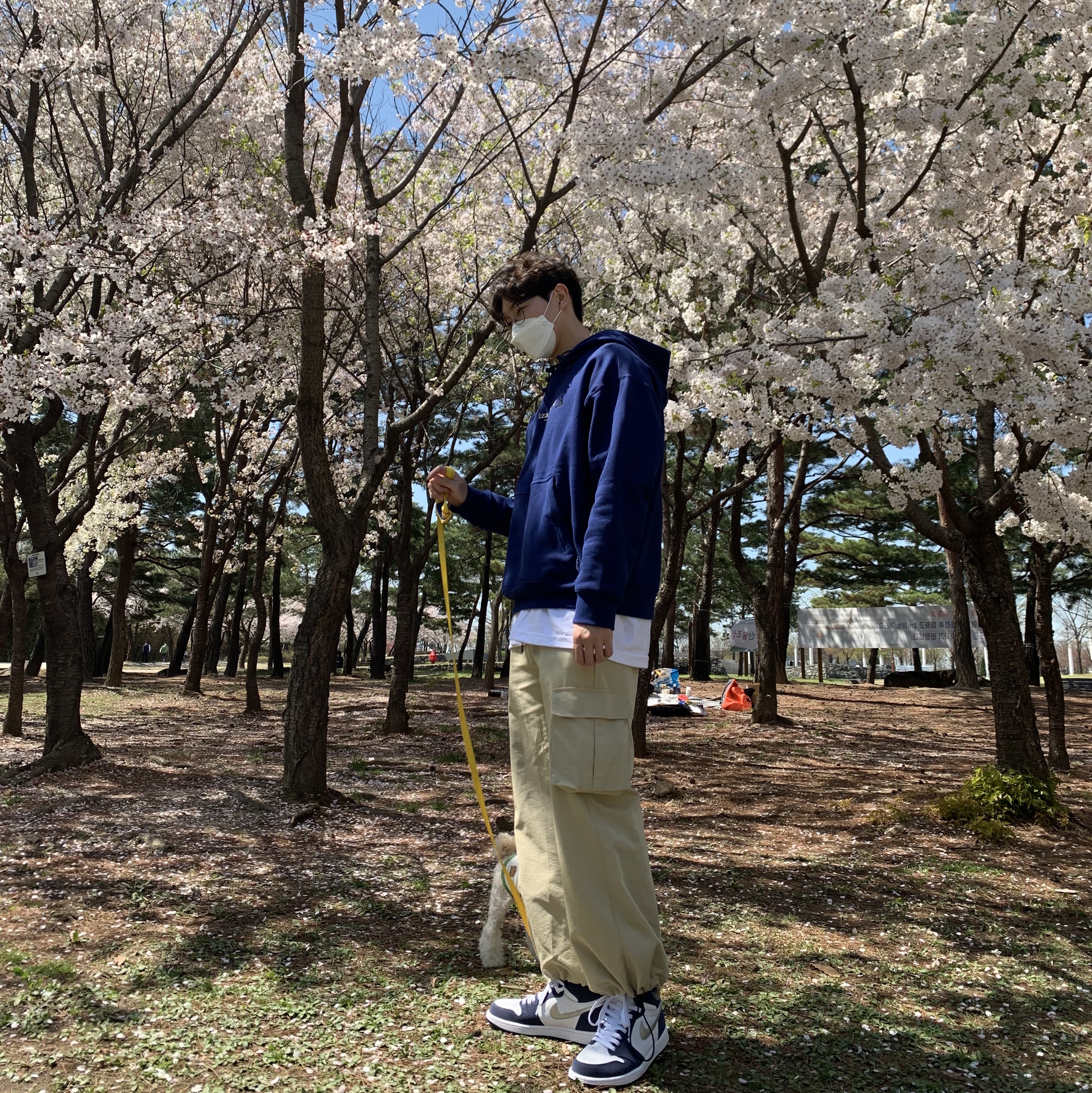 Jordan 1 Retro High OG CO.JP Midnight Navy, Nike NRG ACG Hoodie Wizard Blue Void - Asia 착용 스타일