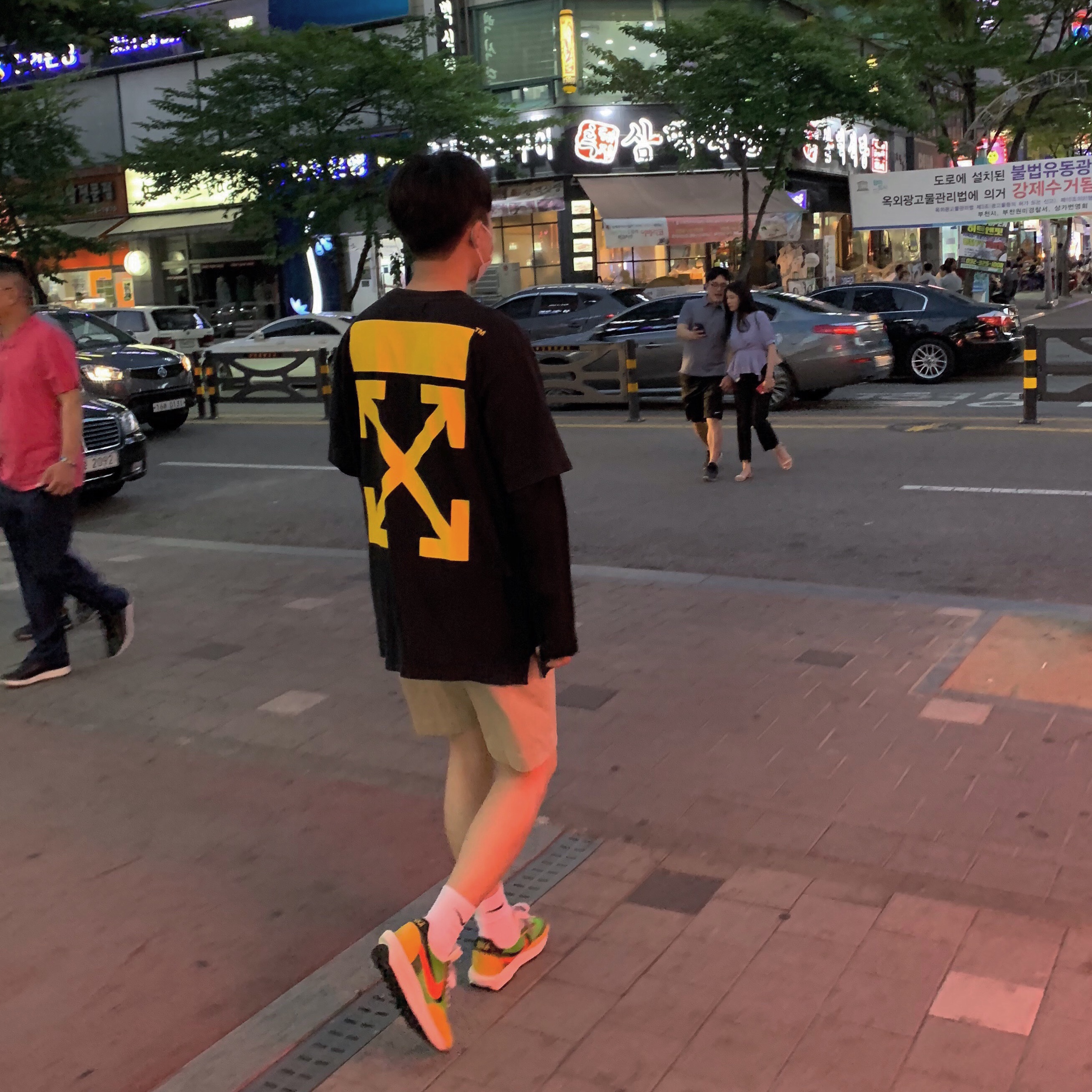 Nike x Sacai LDWaffle Green Multi 착용 스타일