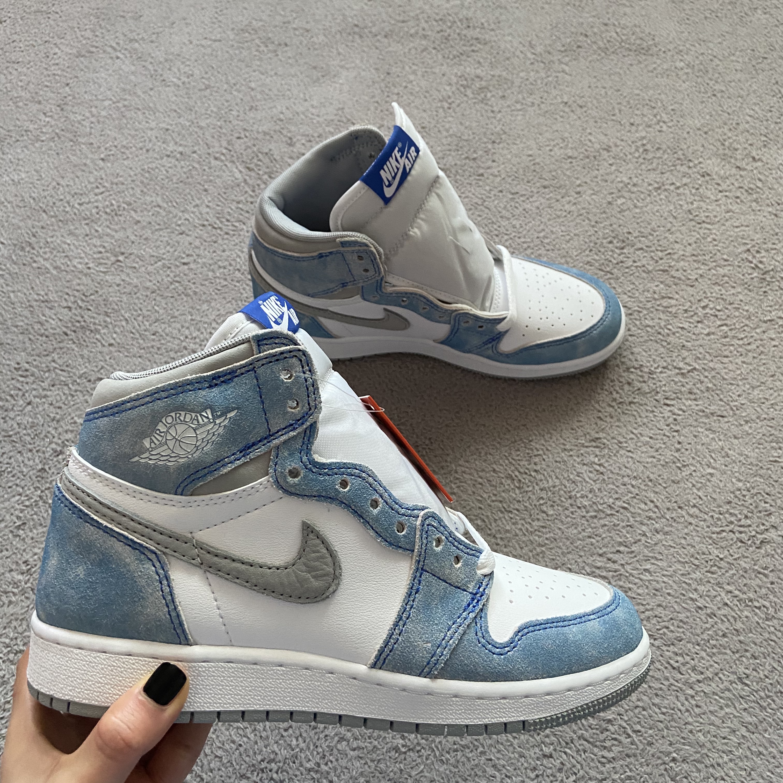 (GS) Jordan 1 Retro High OG Hyper Royal 착용 스타일