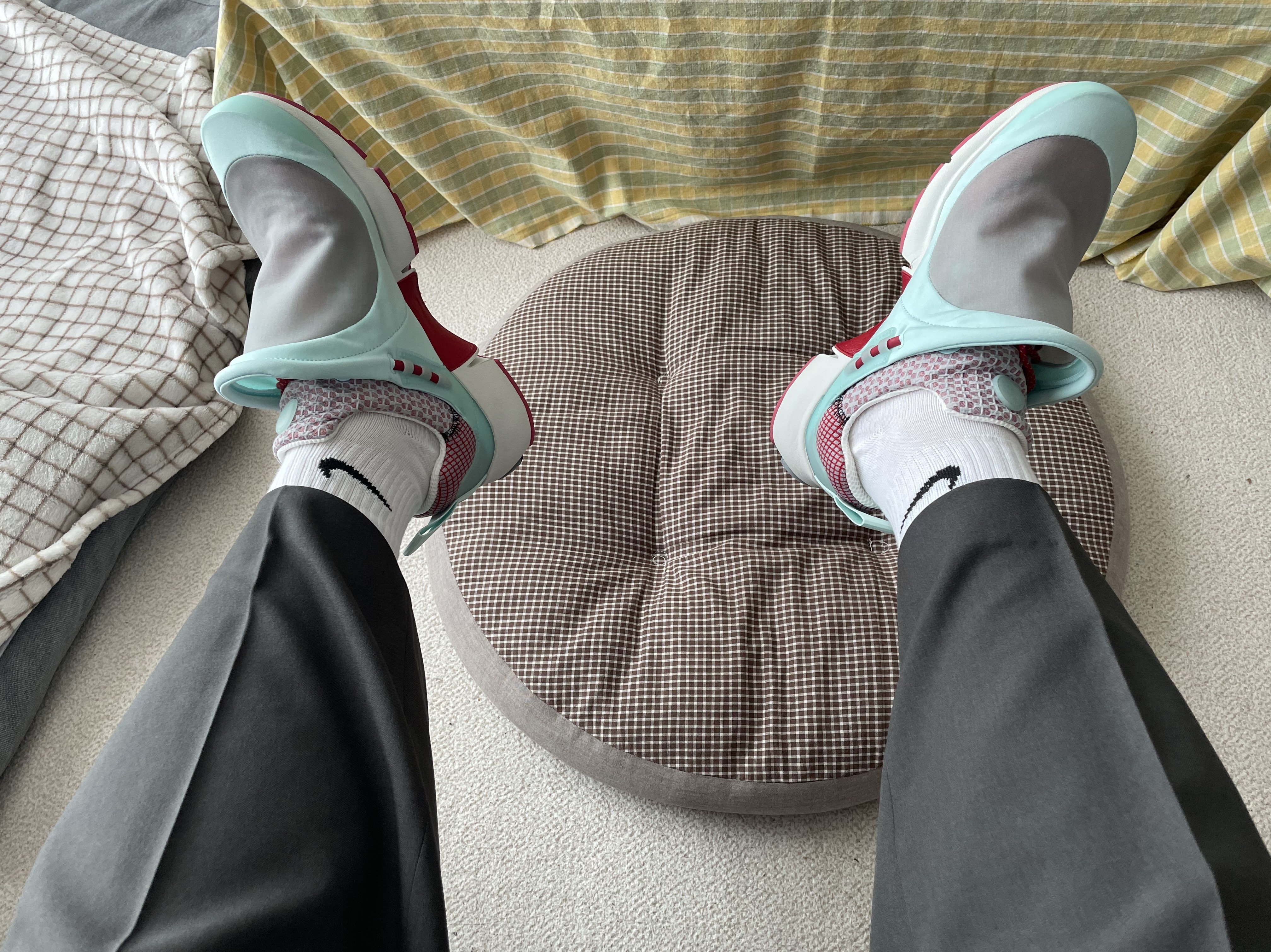 Nike x Comme des Garcons Homme Plus Presto Foot Tent Skylight 착용 스타일 - 1