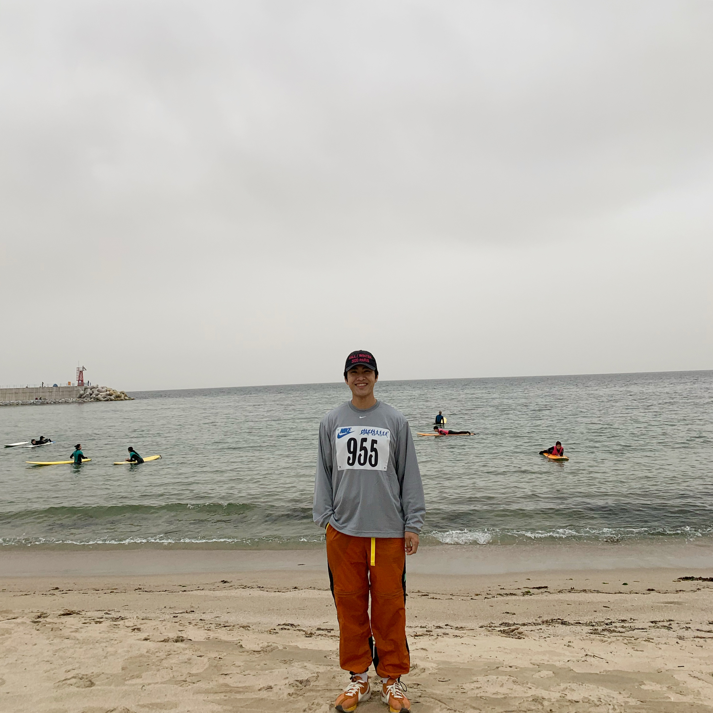 Nike x Cactus Plant Flea Market L/S Jersey Grey - Asia, Nike Moon Racer Monarch 착용 스타일
