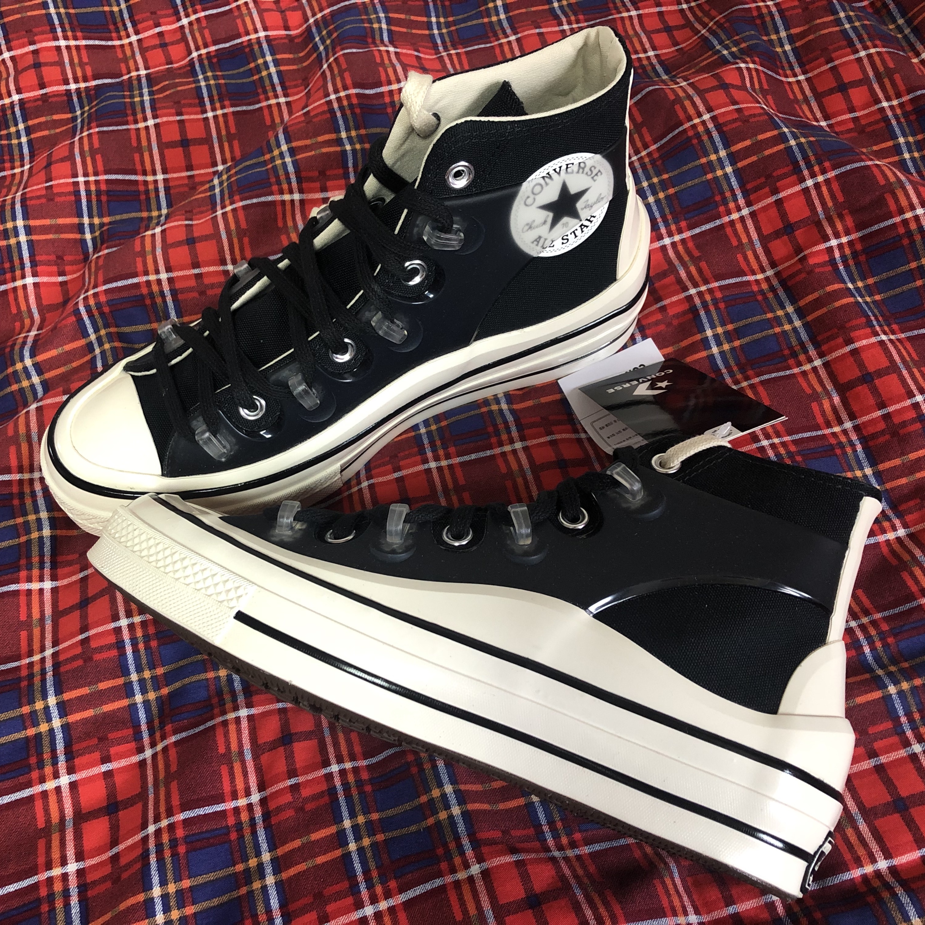 Converse x Kim Jones Chuck 70 Utility Wave High Black 착용 스타일