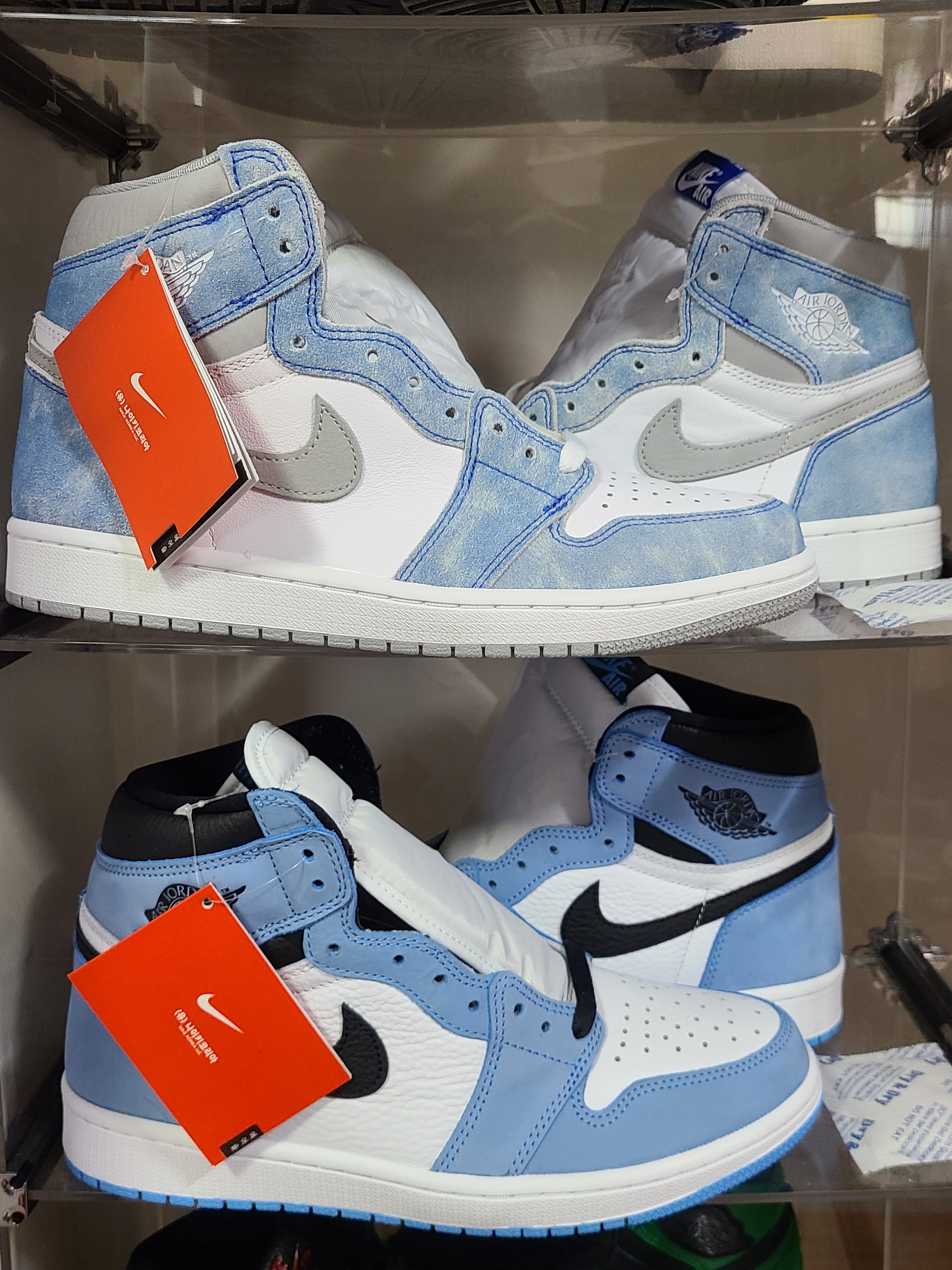 Jordan 1 Retro High OG Hyper Royal, Jordan 1 Retro High OG University Blue 착용 스타일 - 2