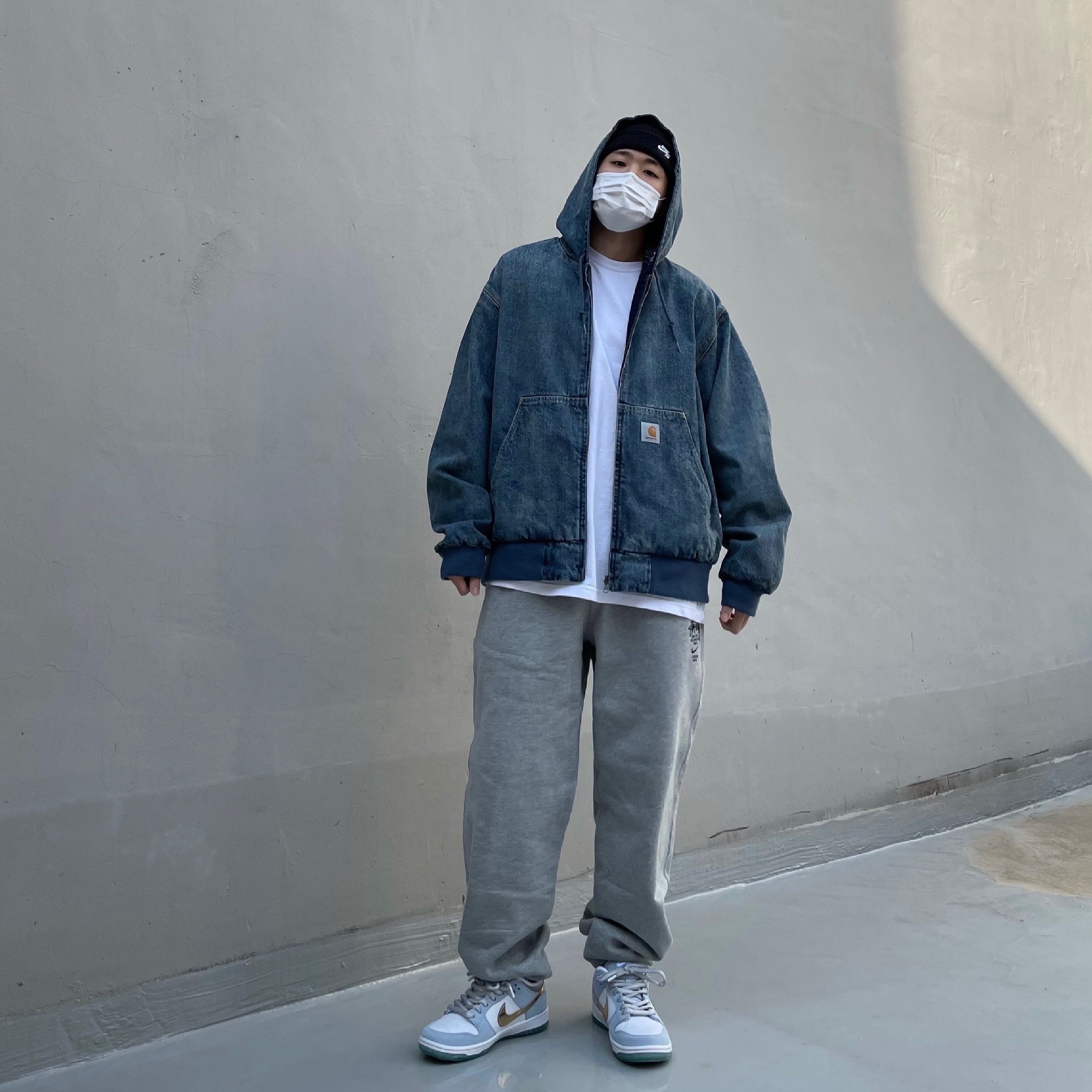 Nike x Stussy NRG ZR Fleece Pants Heather Grey - US/EU, Nike x Sean Cliver SB Dunk Low Holiday Special 착용 스타일