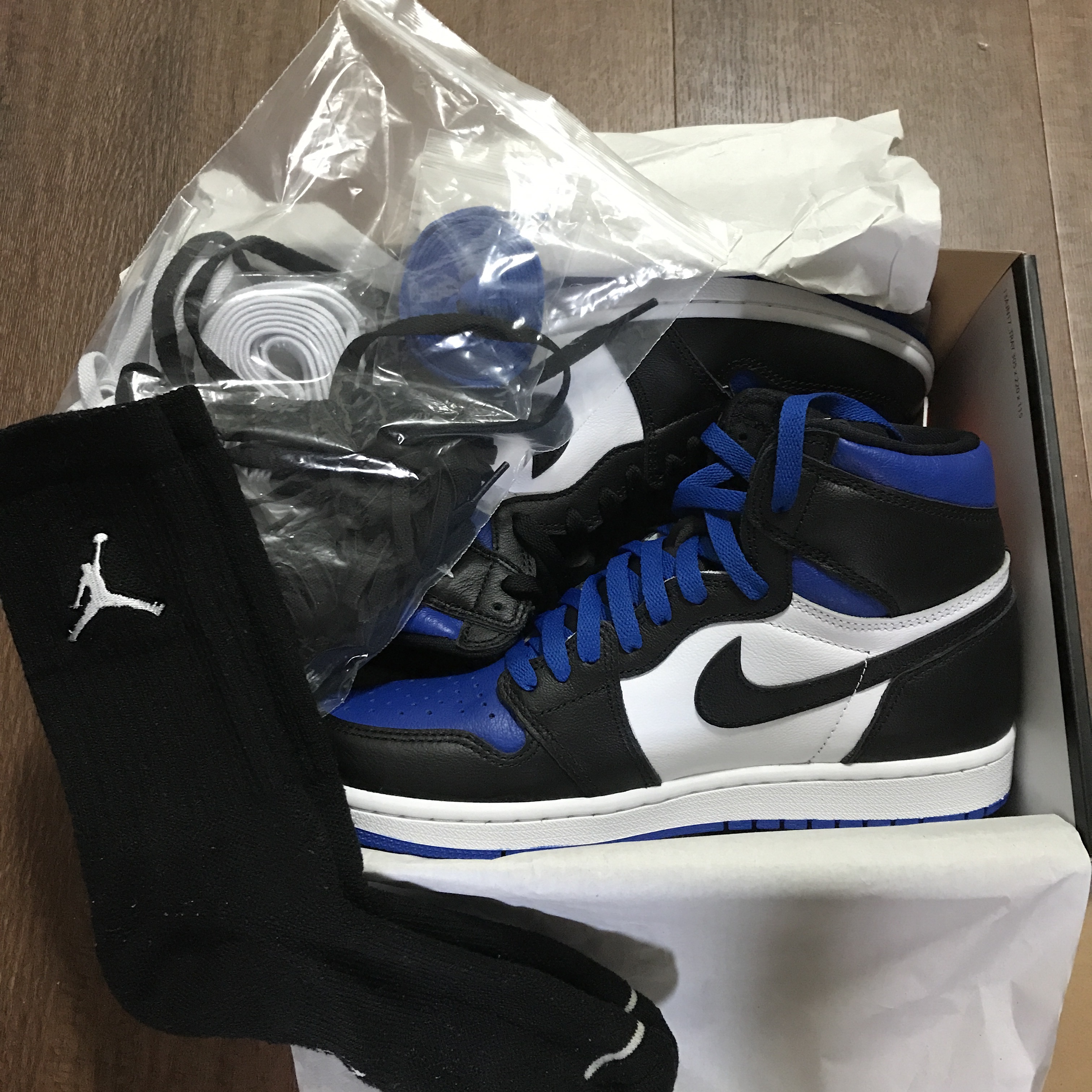 Jordan 1 Retro High OG Royal Toe 착용 스타일