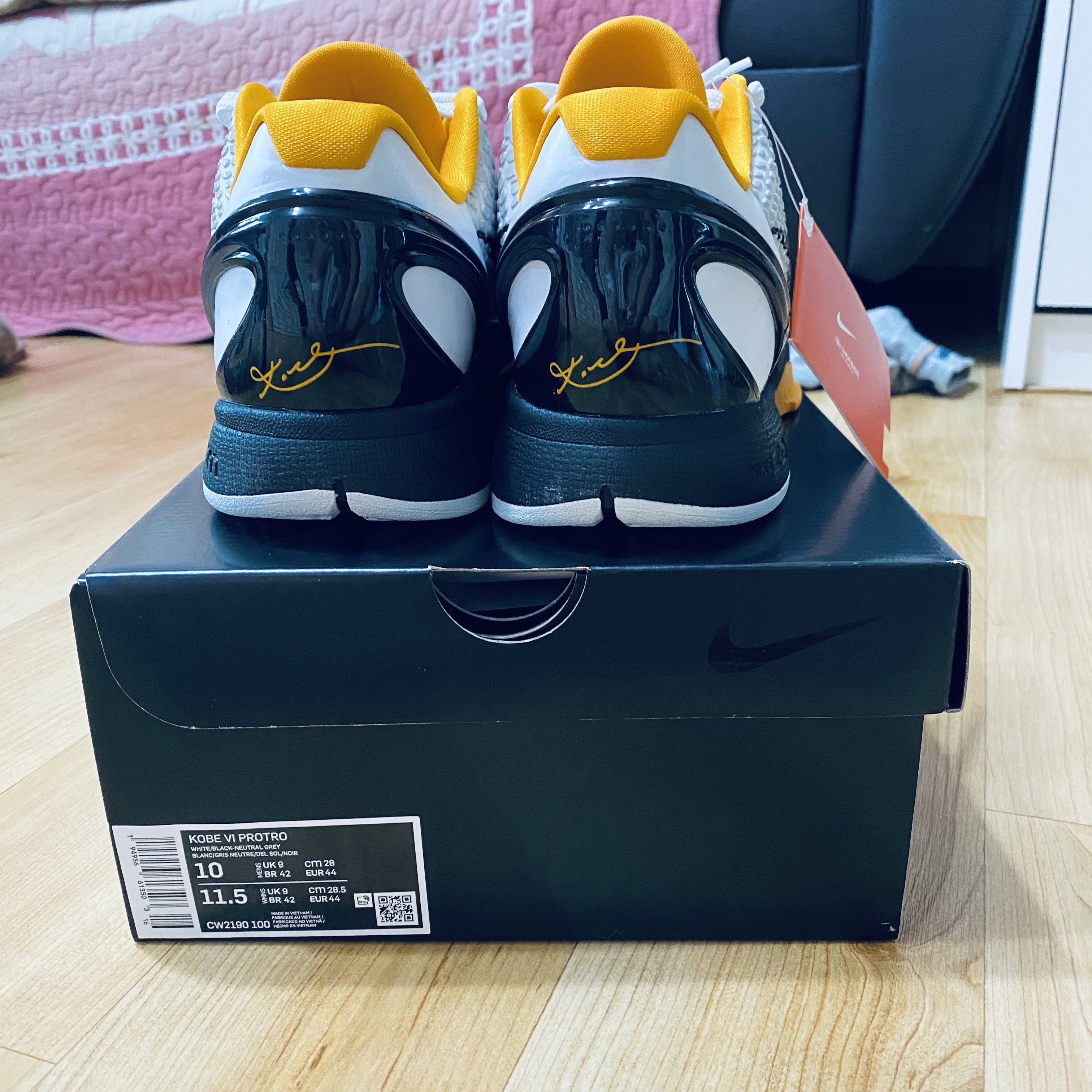Nike Kobe 6 Protro White Del Sol 착용 스타일 - 5
