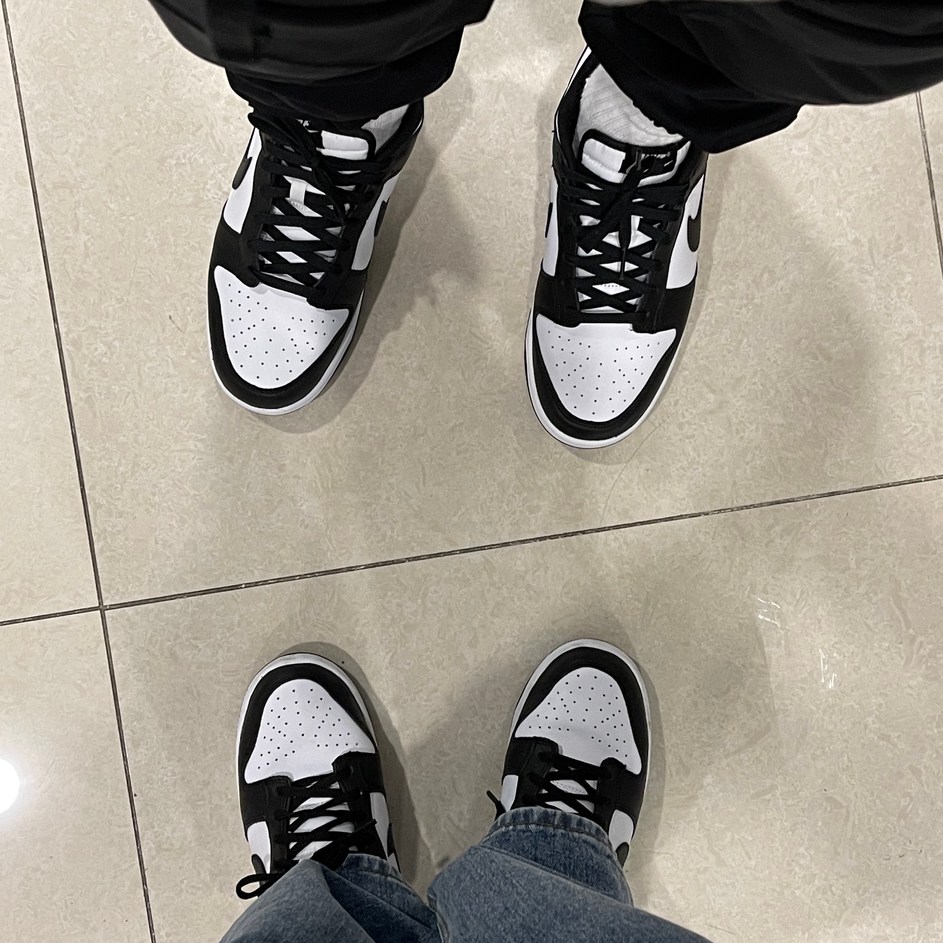 Nike Dunk Low Retro Black, (W) Nike Dunk Low Black 착용 스타일